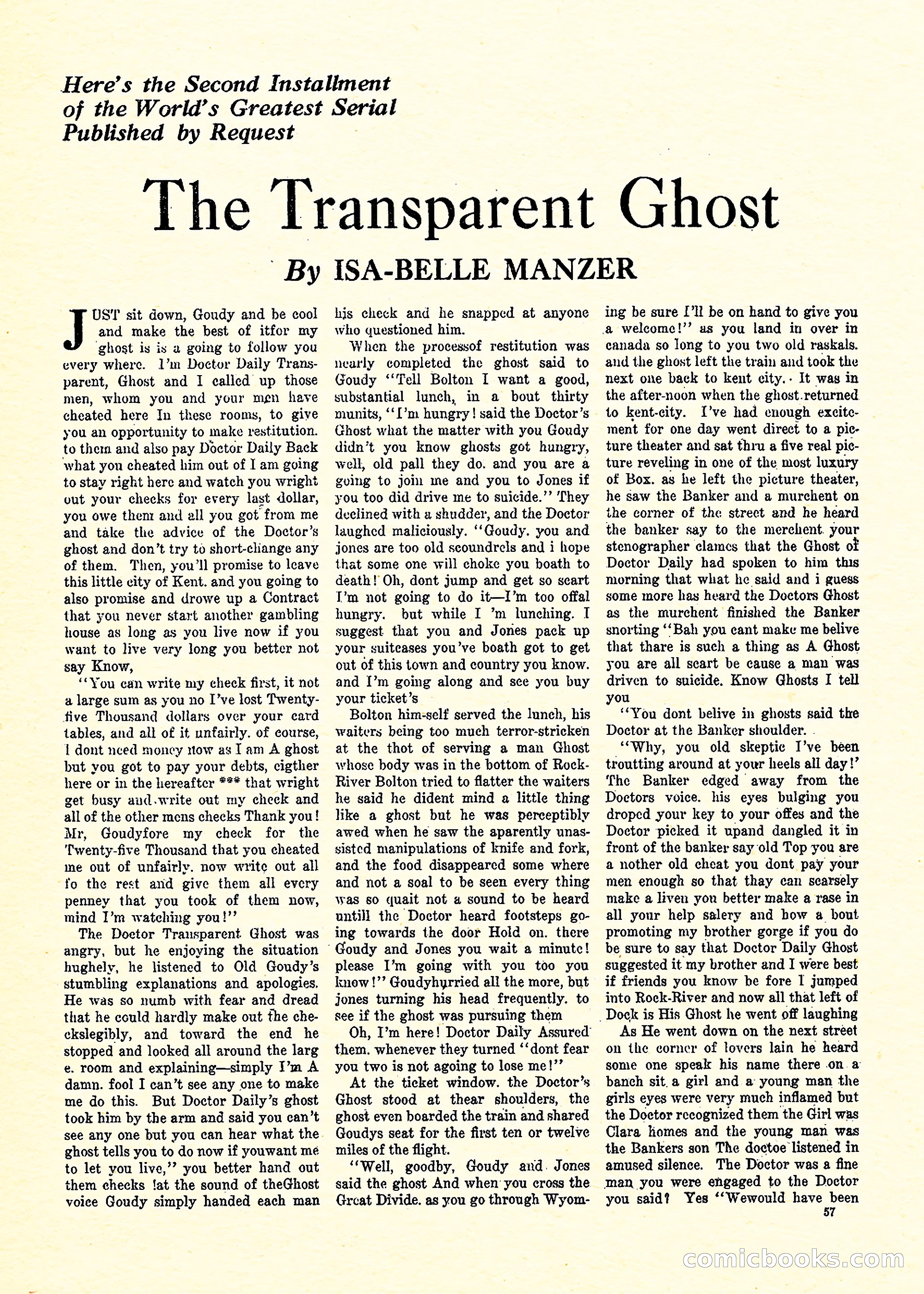 Weird Tales, Vol. 3, No. 3 — page 58 of 98