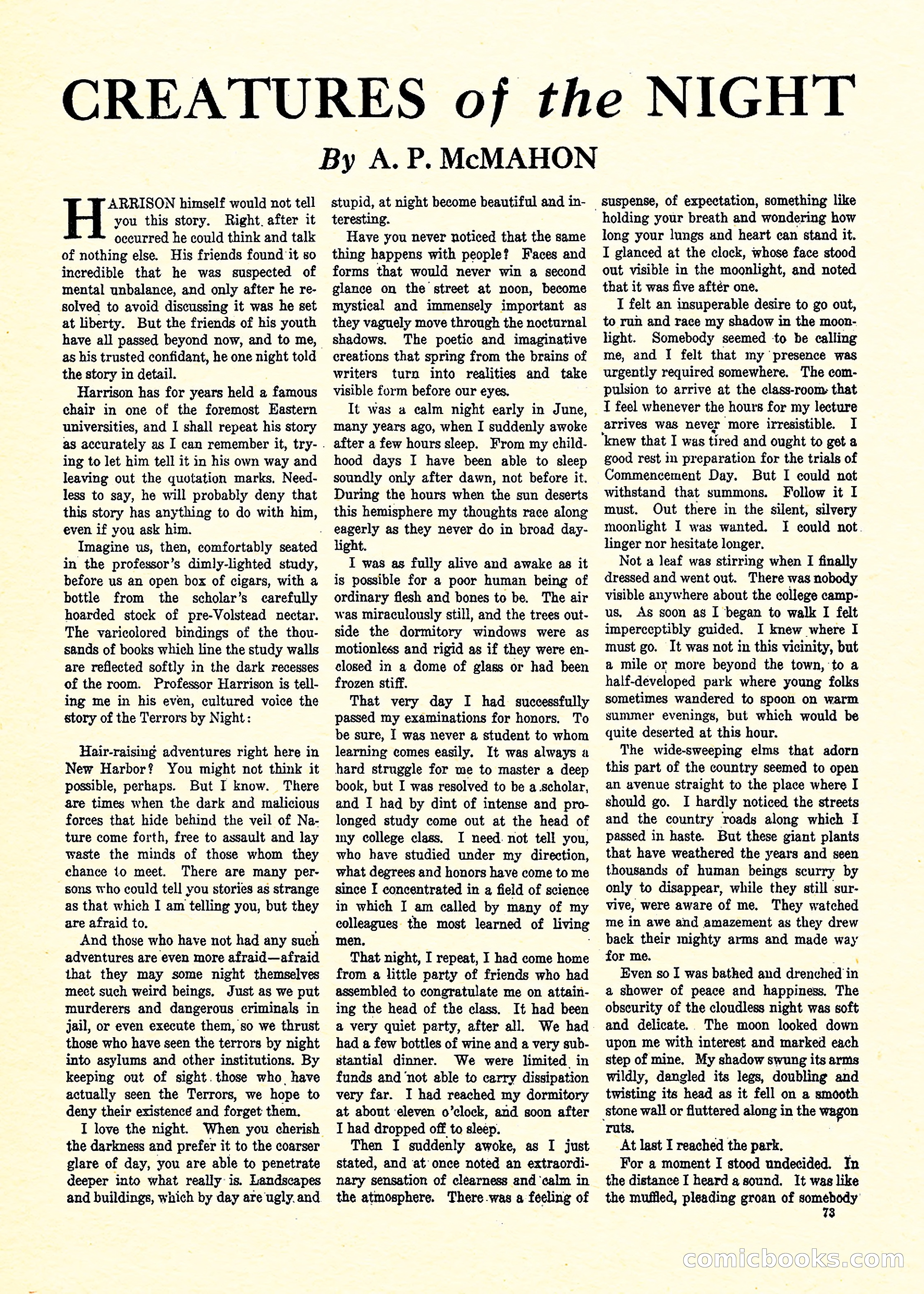 Weird Tales, Vol. 3, No. 3 — page 74 of 98
