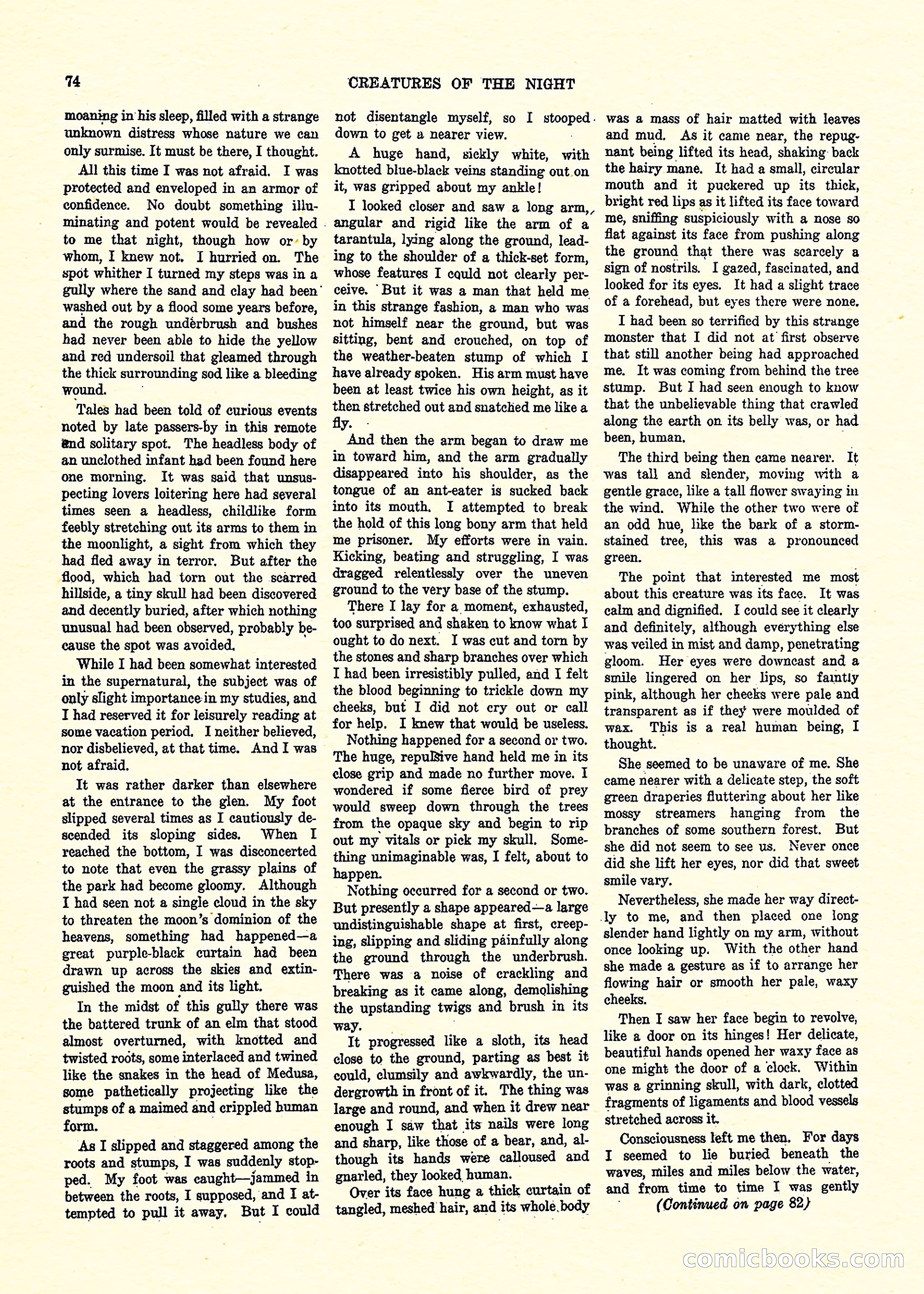 Weird Tales, Vol. 3, No. 3 — page 75 of 98