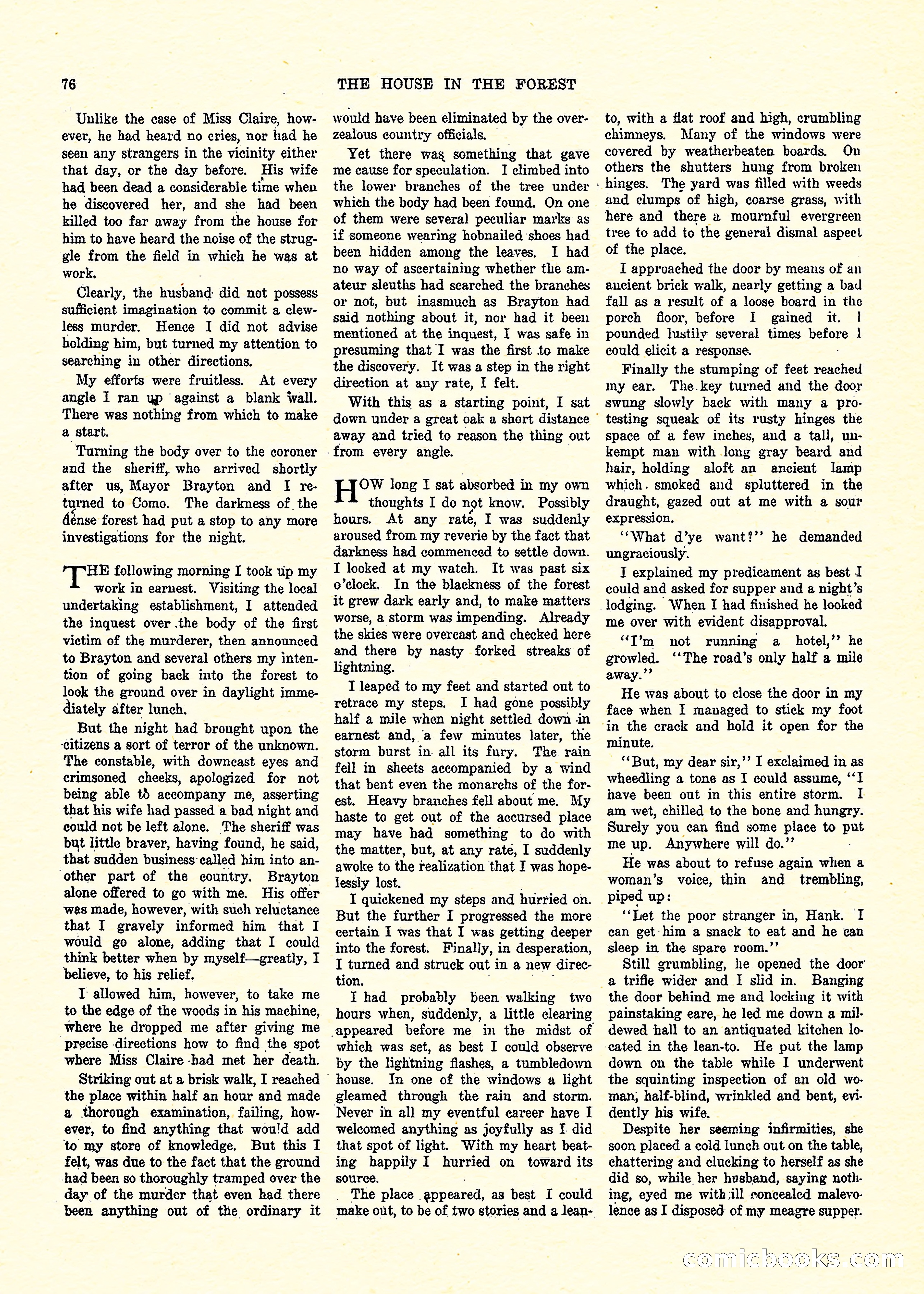 Weird Tales, Vol. 3, No. 3 — page 77 of 98