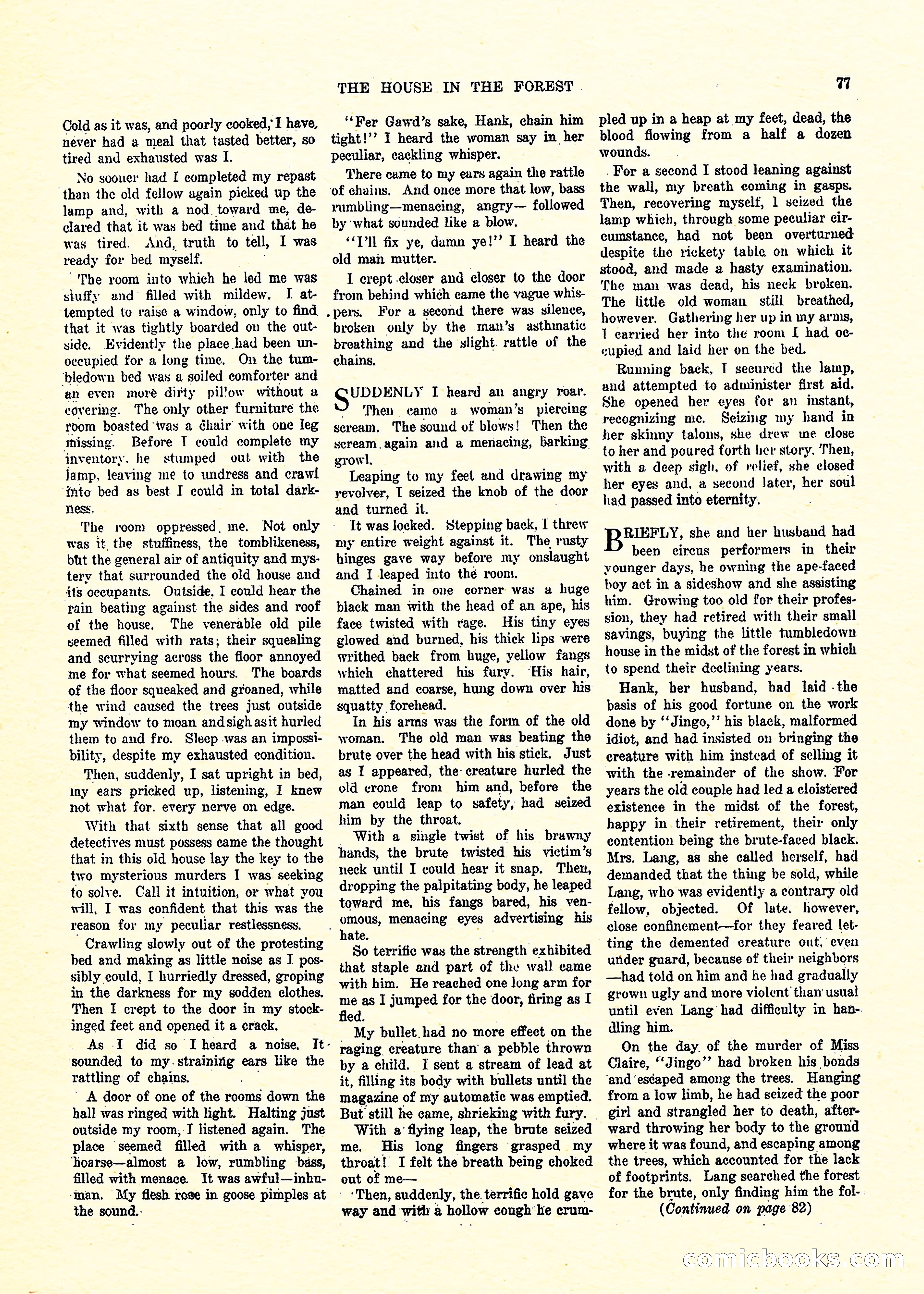 Weird Tales, Vol. 3, No. 3 — page 78 of 98