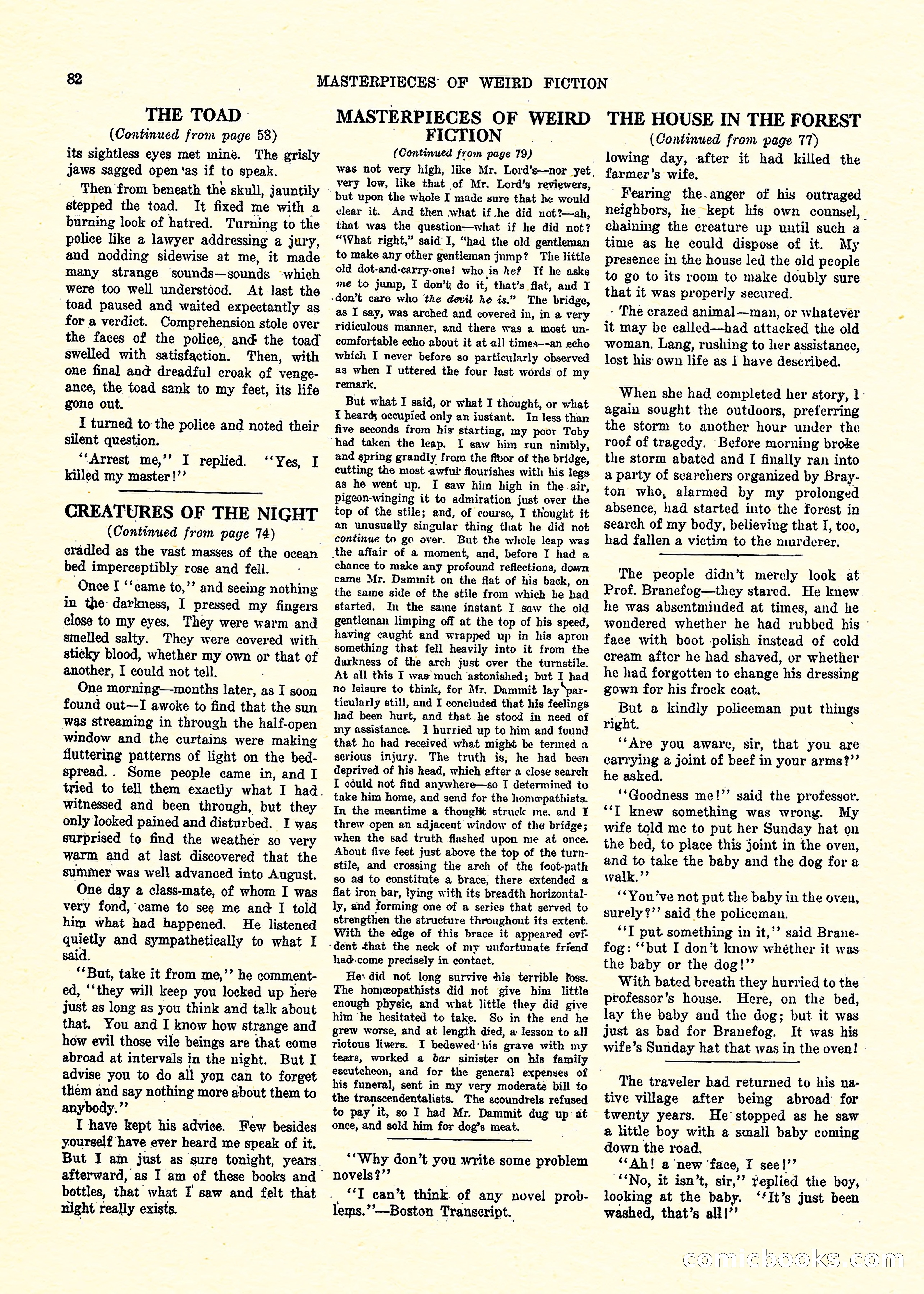 Weird Tales, Vol. 3, No. 3 — page 83 of 98