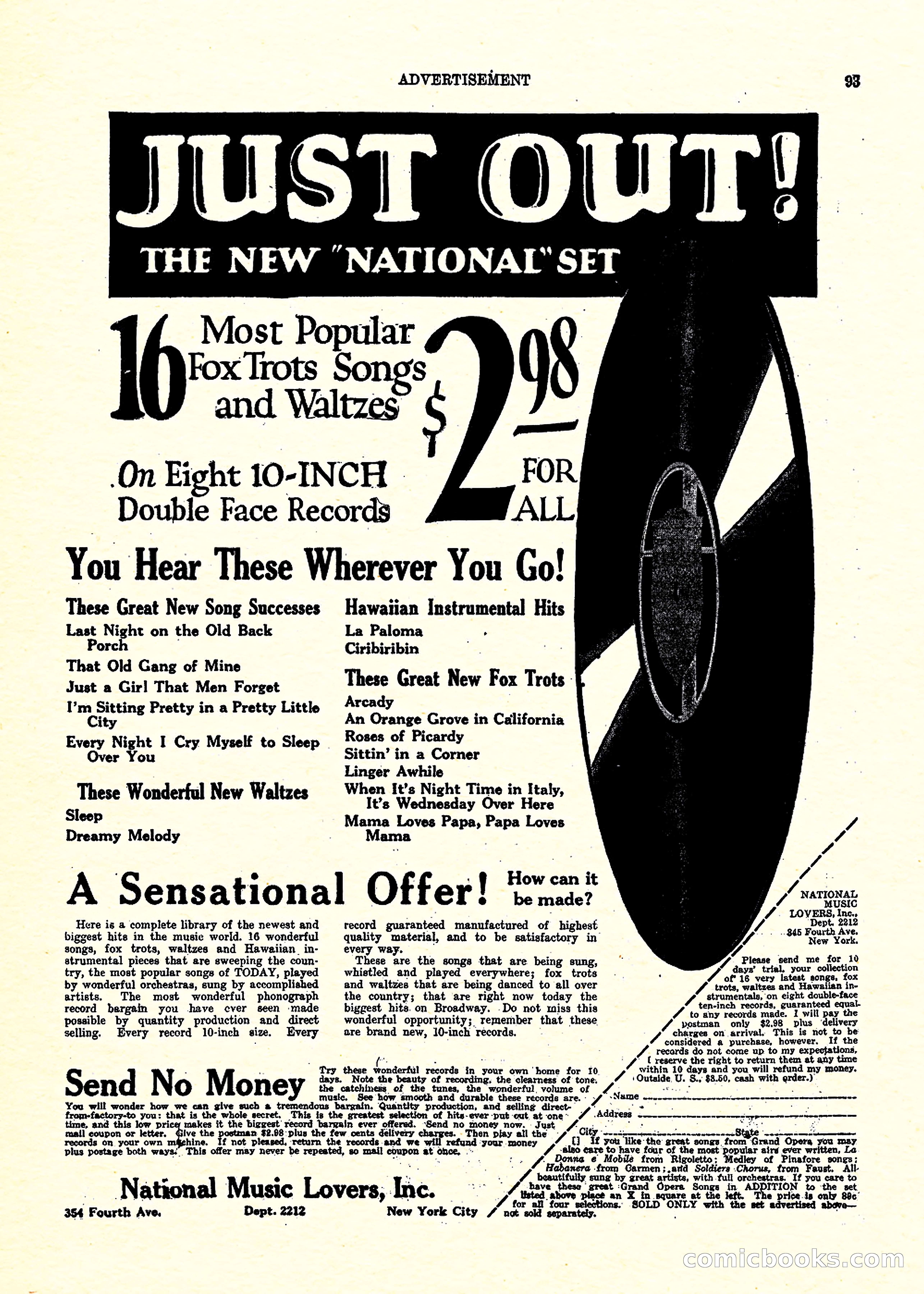 Weird Tales, Vol. 3, No. 3 — page 94 of 98