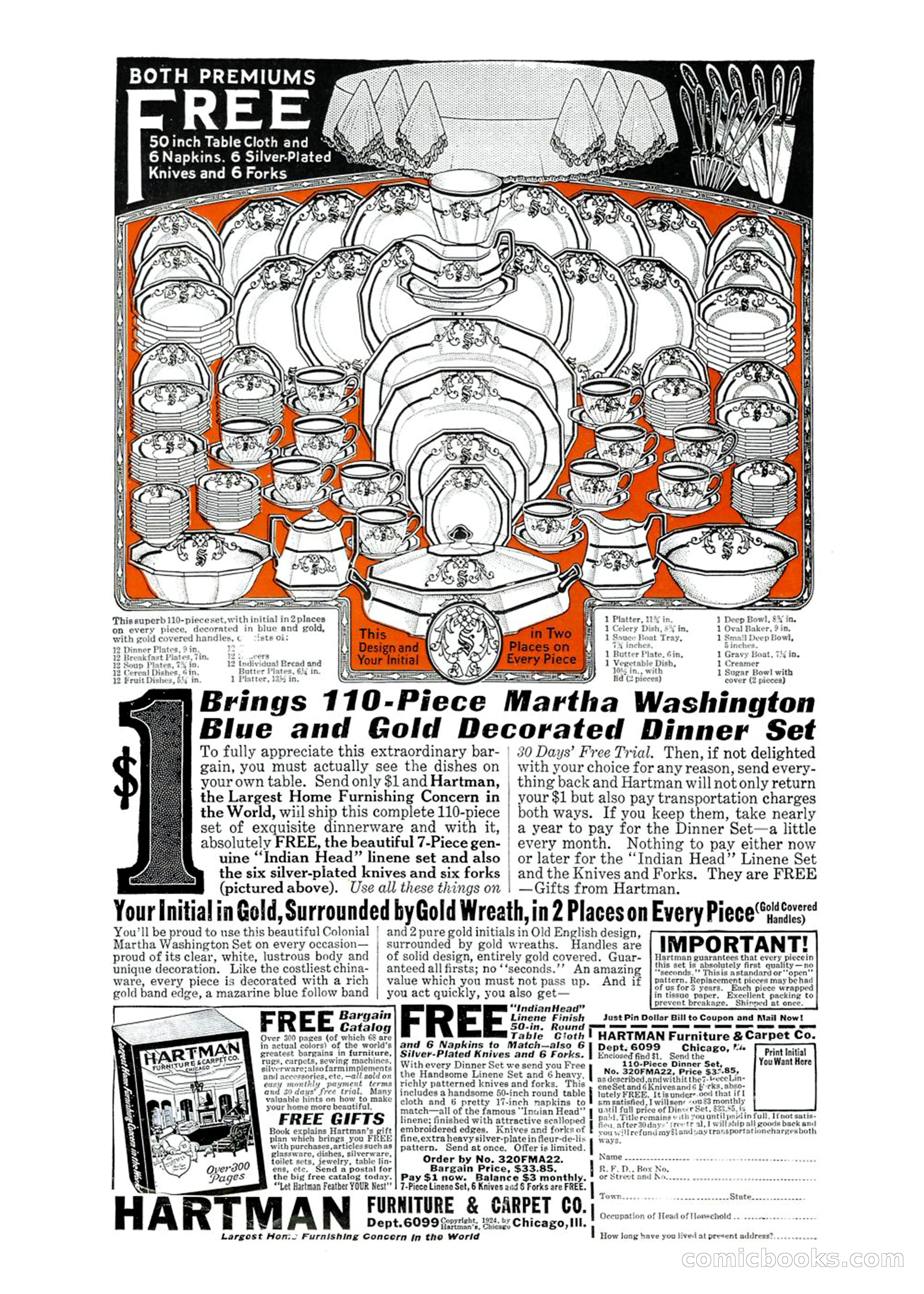 Weird Tales, Vol. 3, No. 3 — page 98 of 98