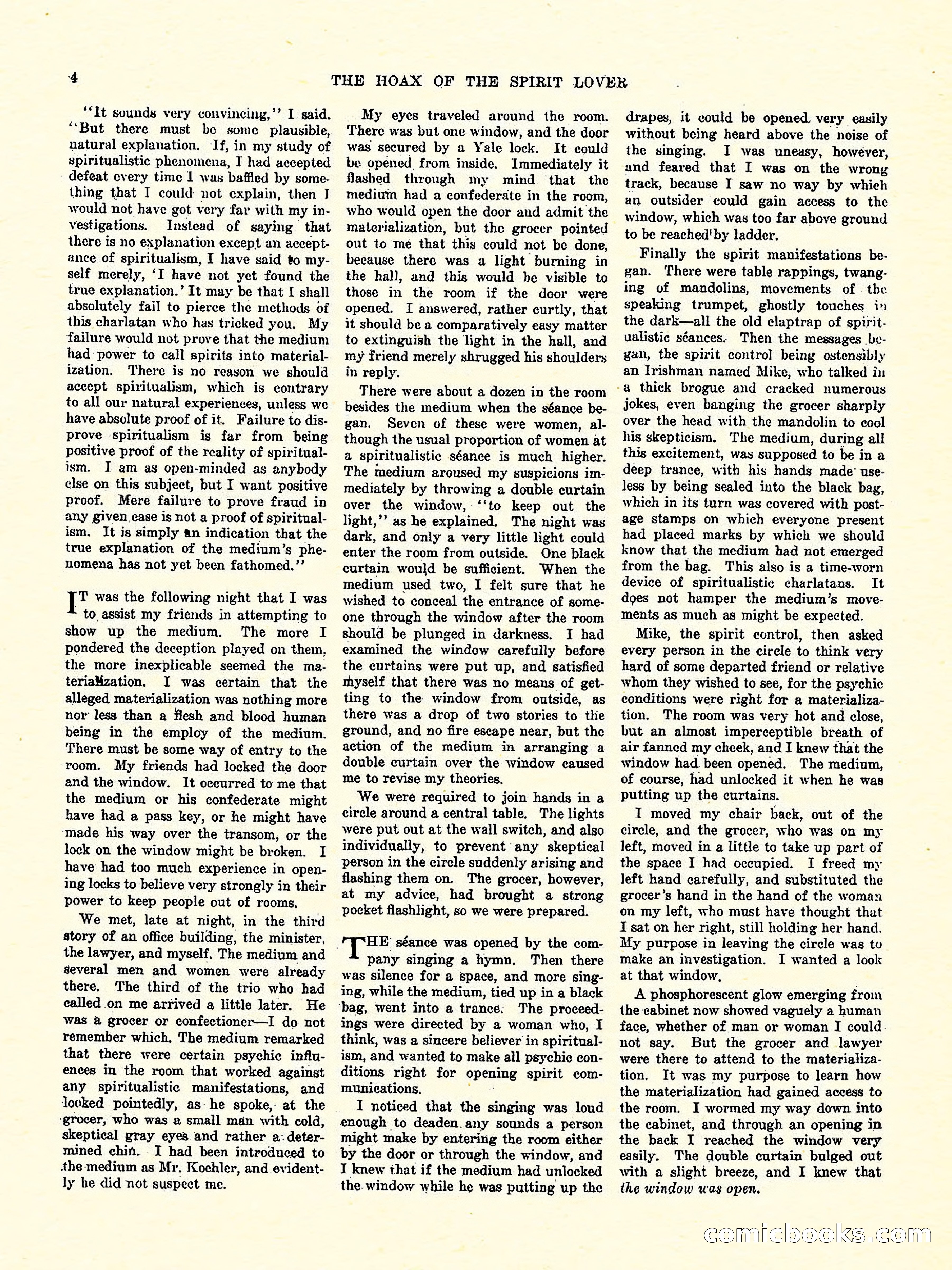 Weird Tales, Vol. 3, No. 4 — page 5 of 98