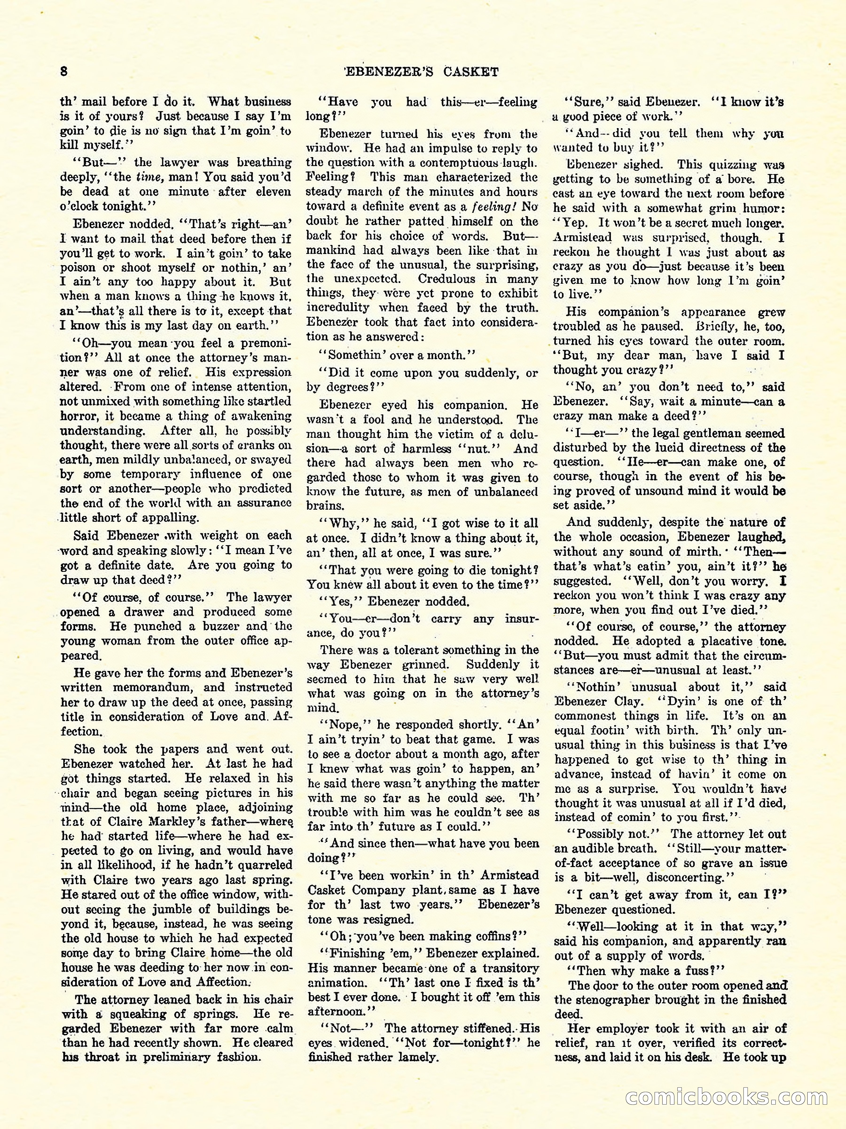 Weird Tales, Vol. 3, No. 4 — page 9 of 98