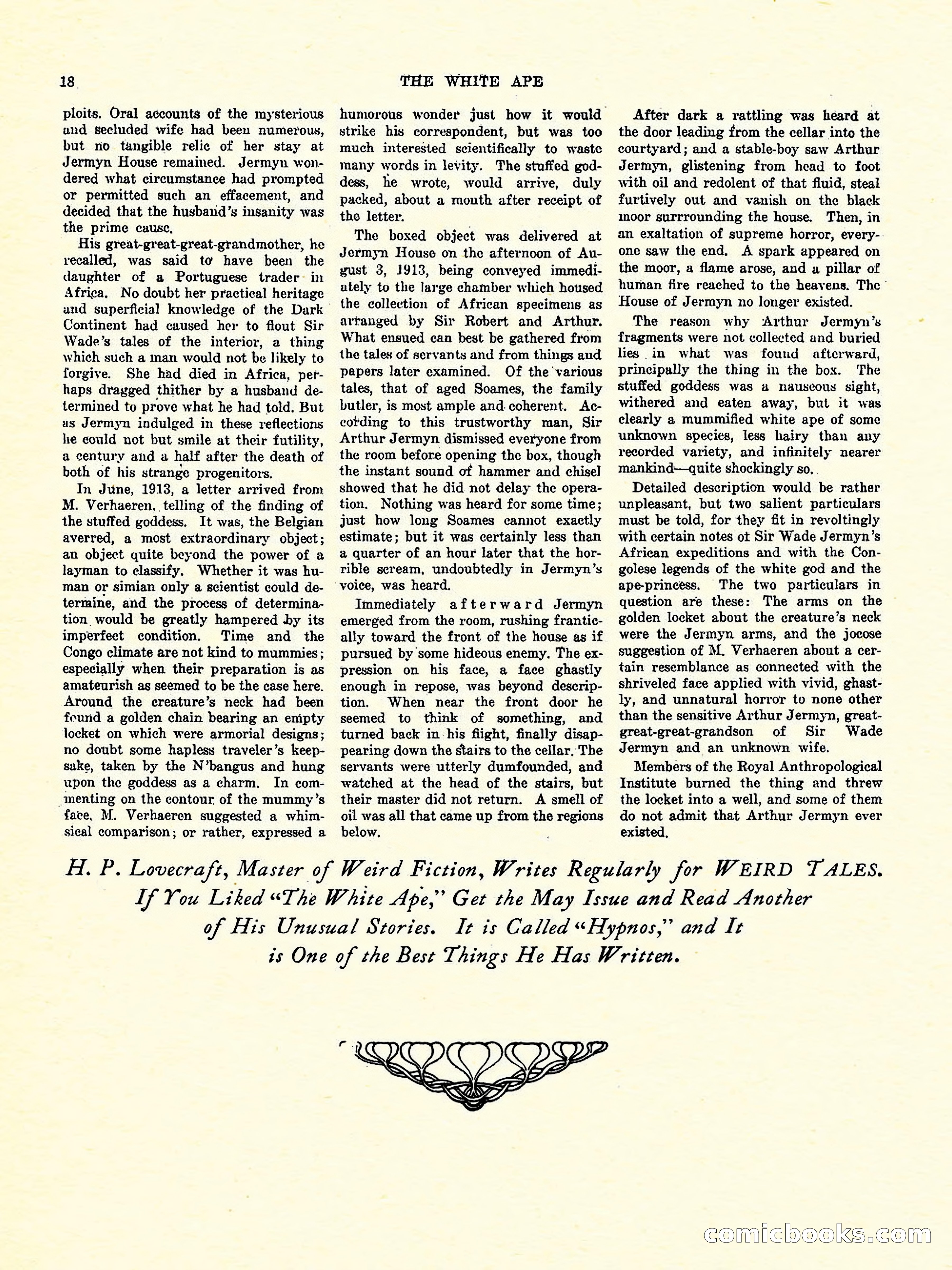 Weird Tales, Vol. 3, No. 4 — page 19 of 98