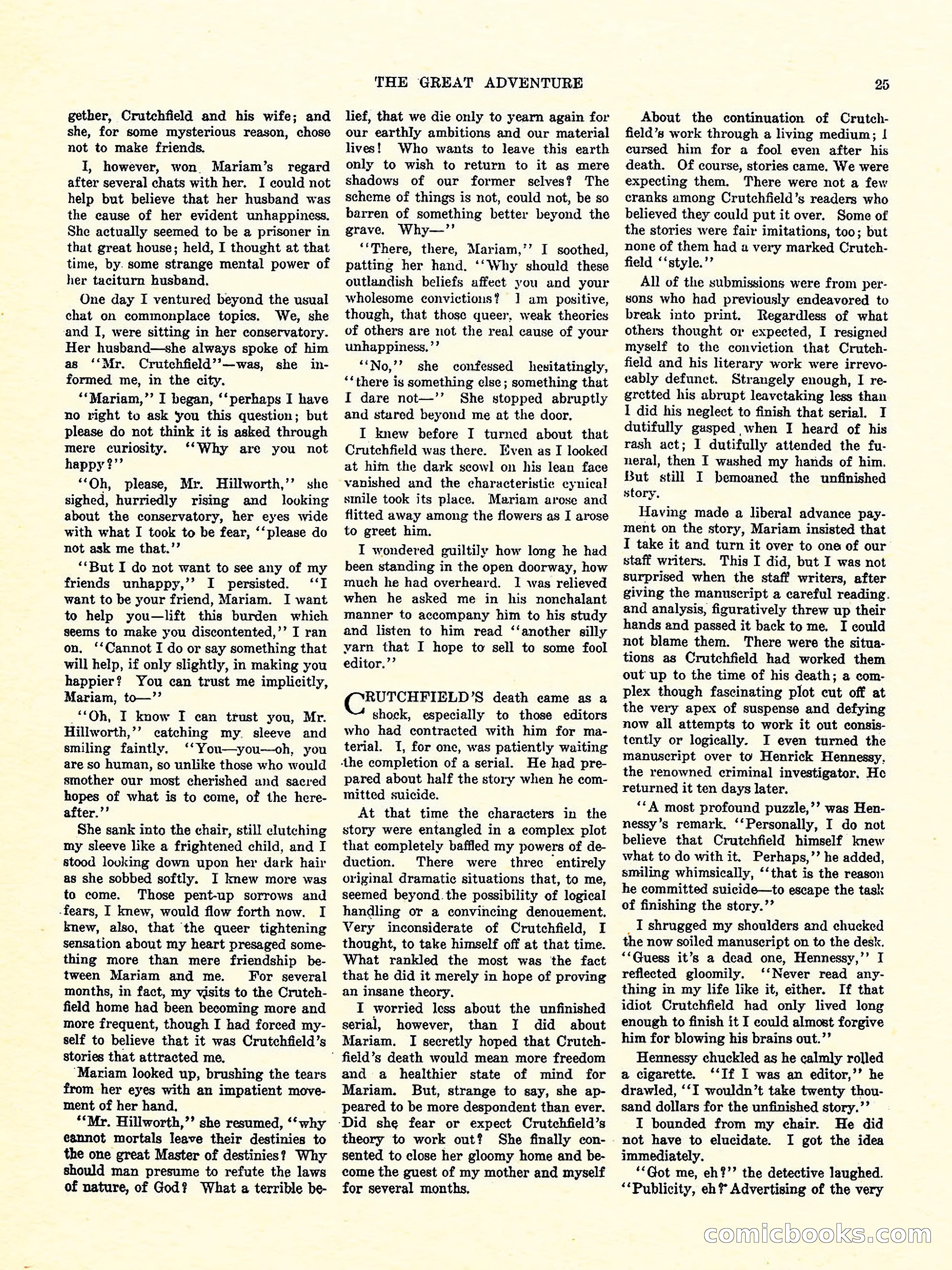 Weird Tales, Vol. 3, No. 4 — page 26 of 98