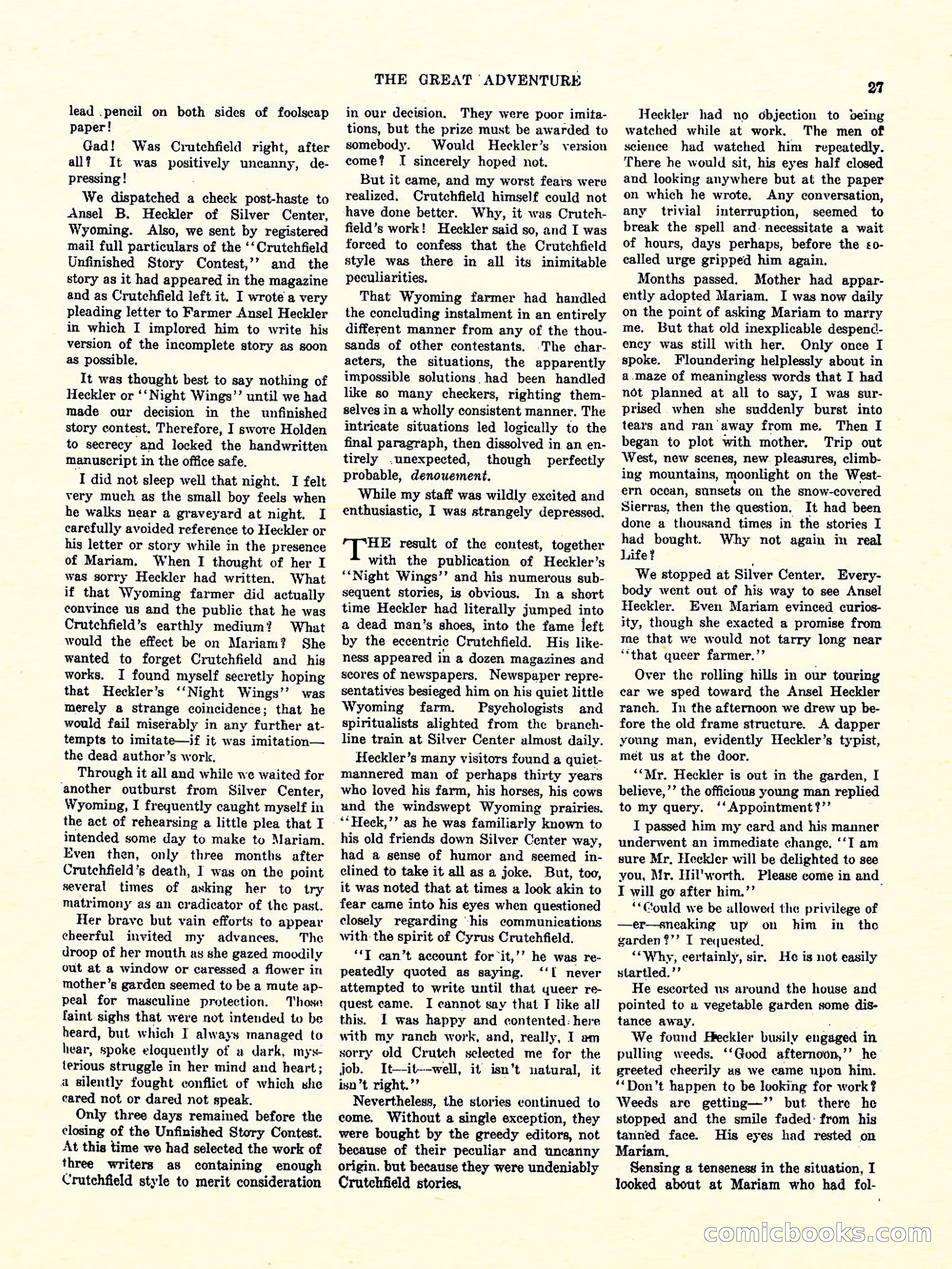 Weird Tales, Vol. 3, No. 4 — page 28 of 98