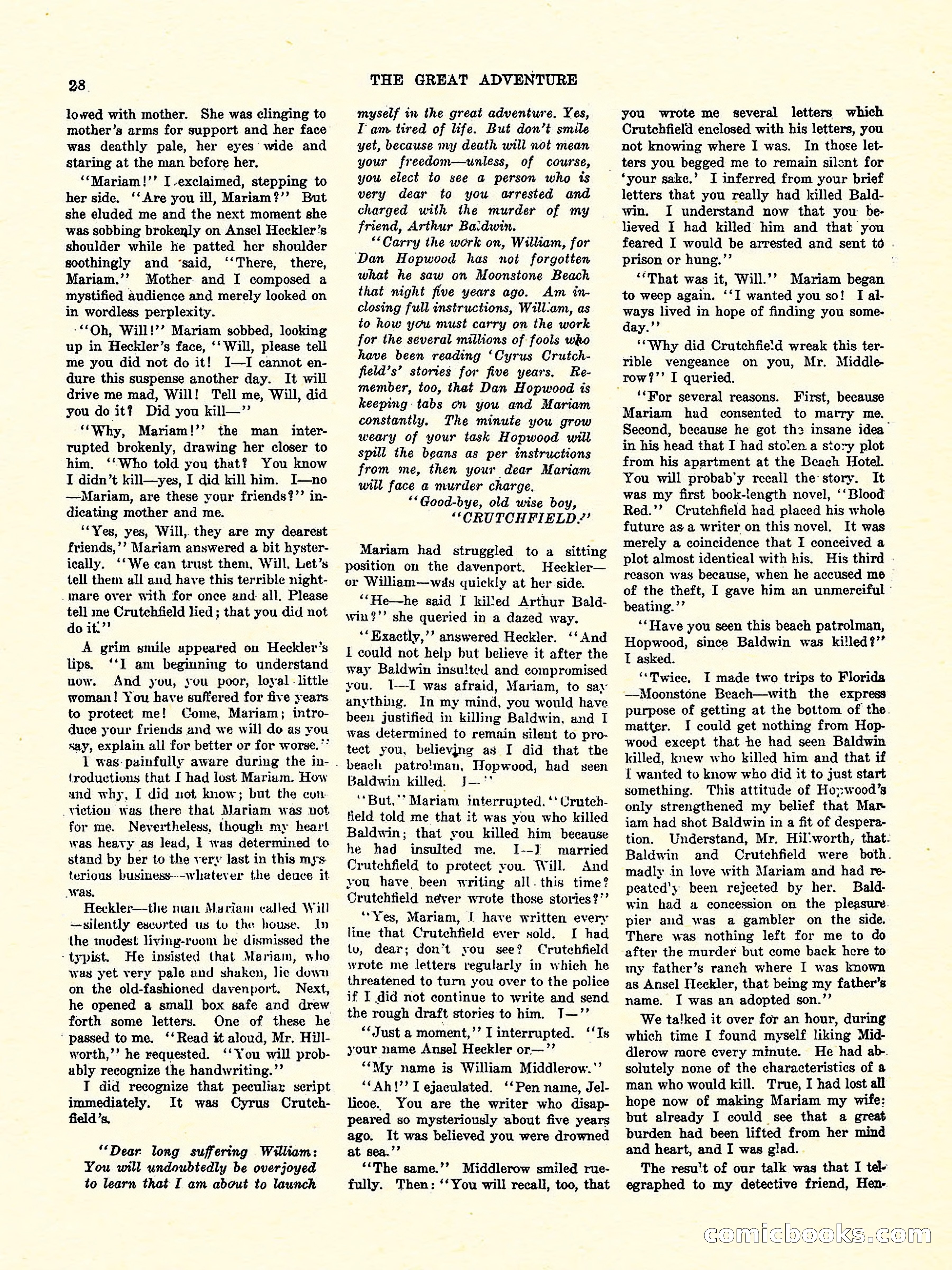 Weird Tales, Vol. 3, No. 4 — page 29 of 98