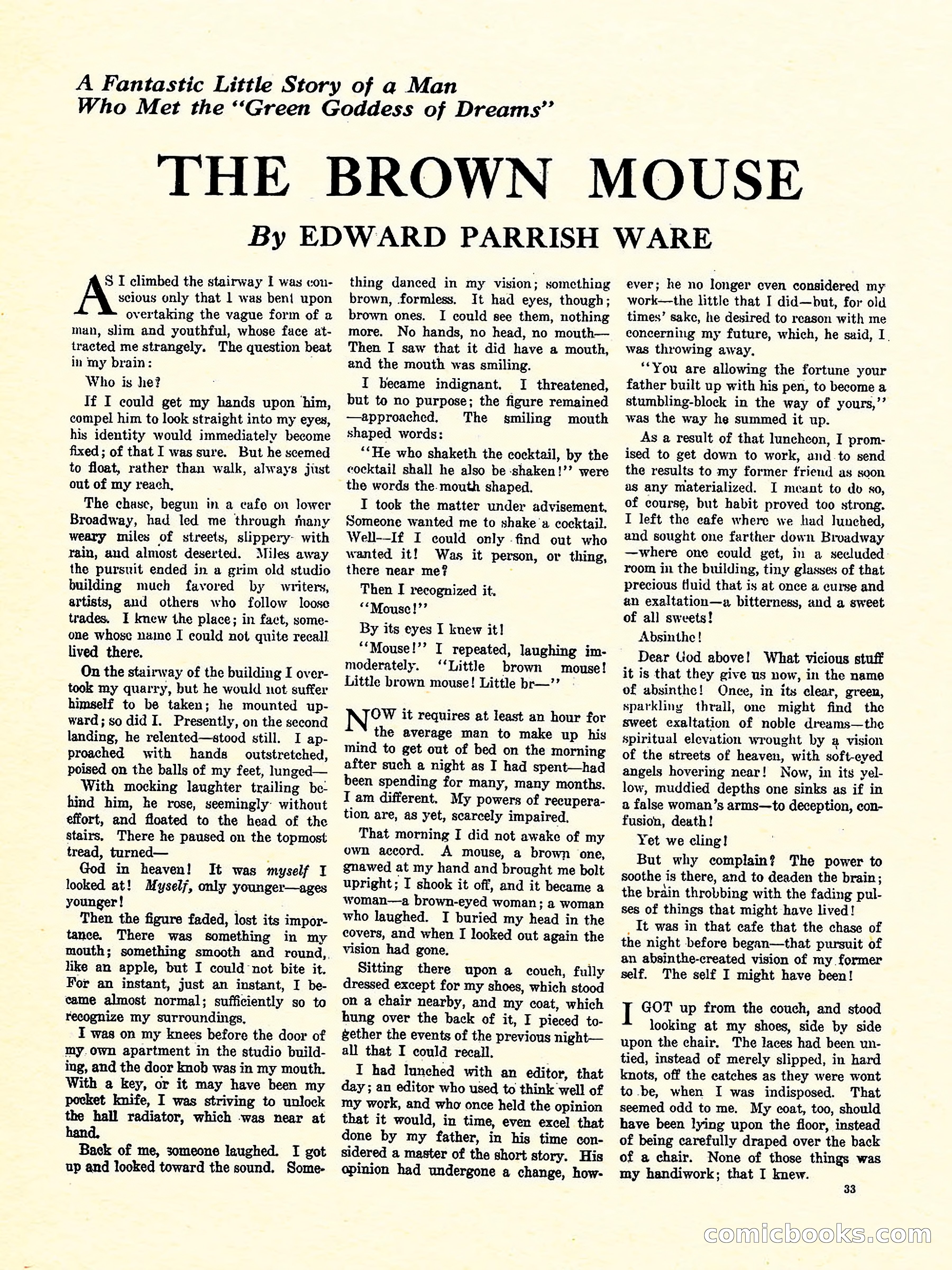Weird Tales, Vol. 3, No. 4 — page 34 of 98