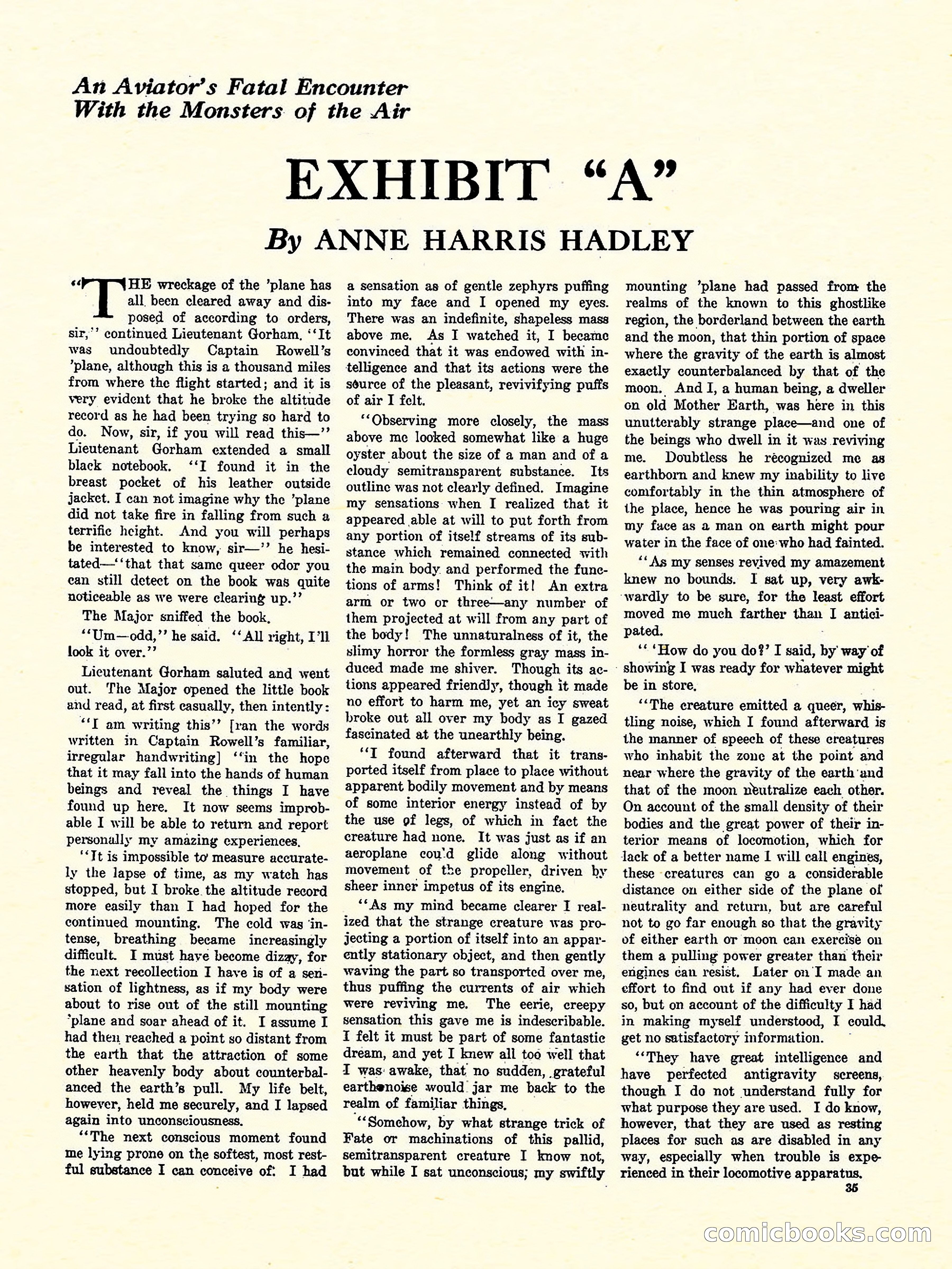 Weird Tales, Vol. 3, No. 4 — page 36 of 98