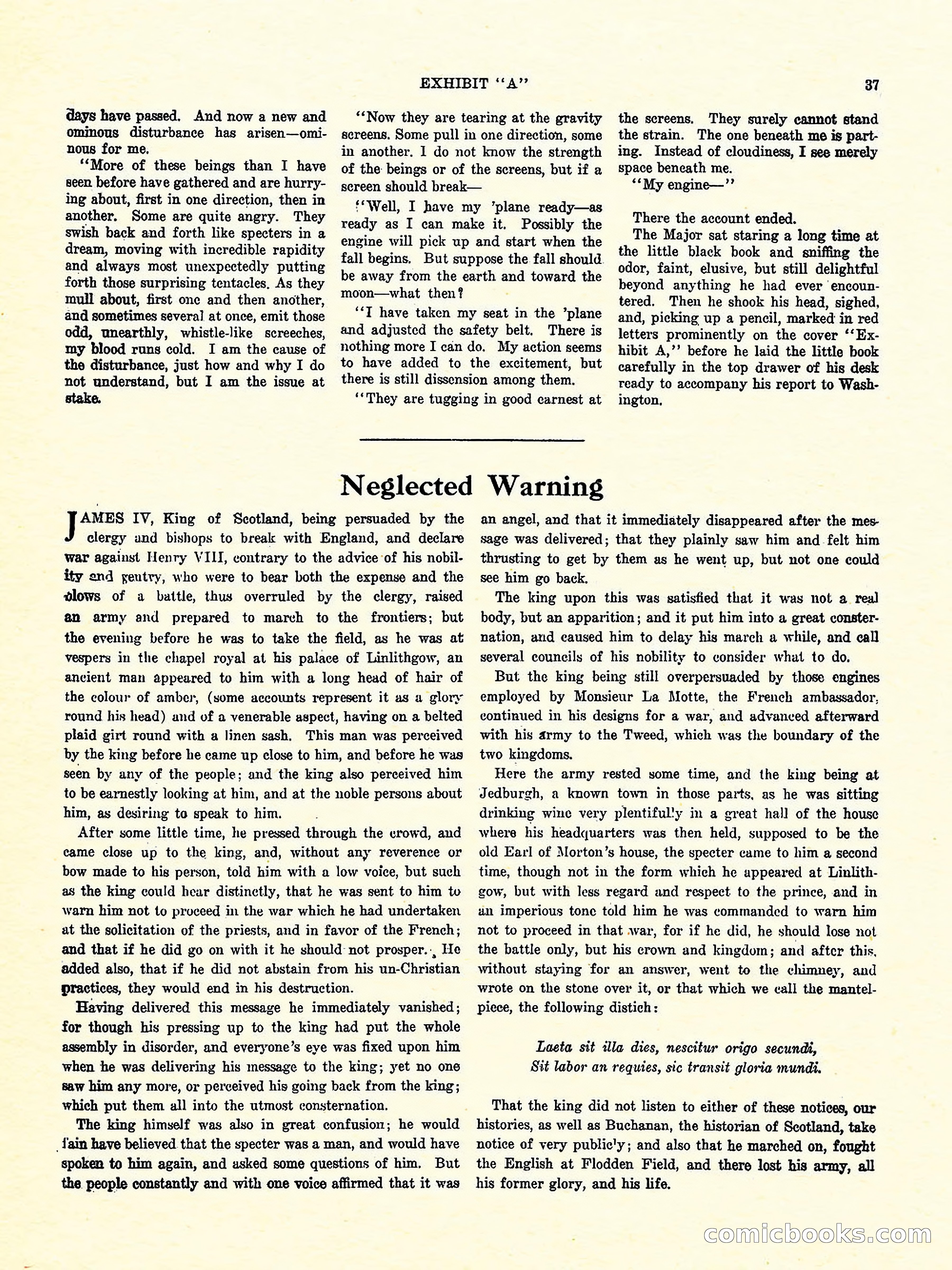 Weird Tales, Vol. 3, No. 4 — page 38 of 98