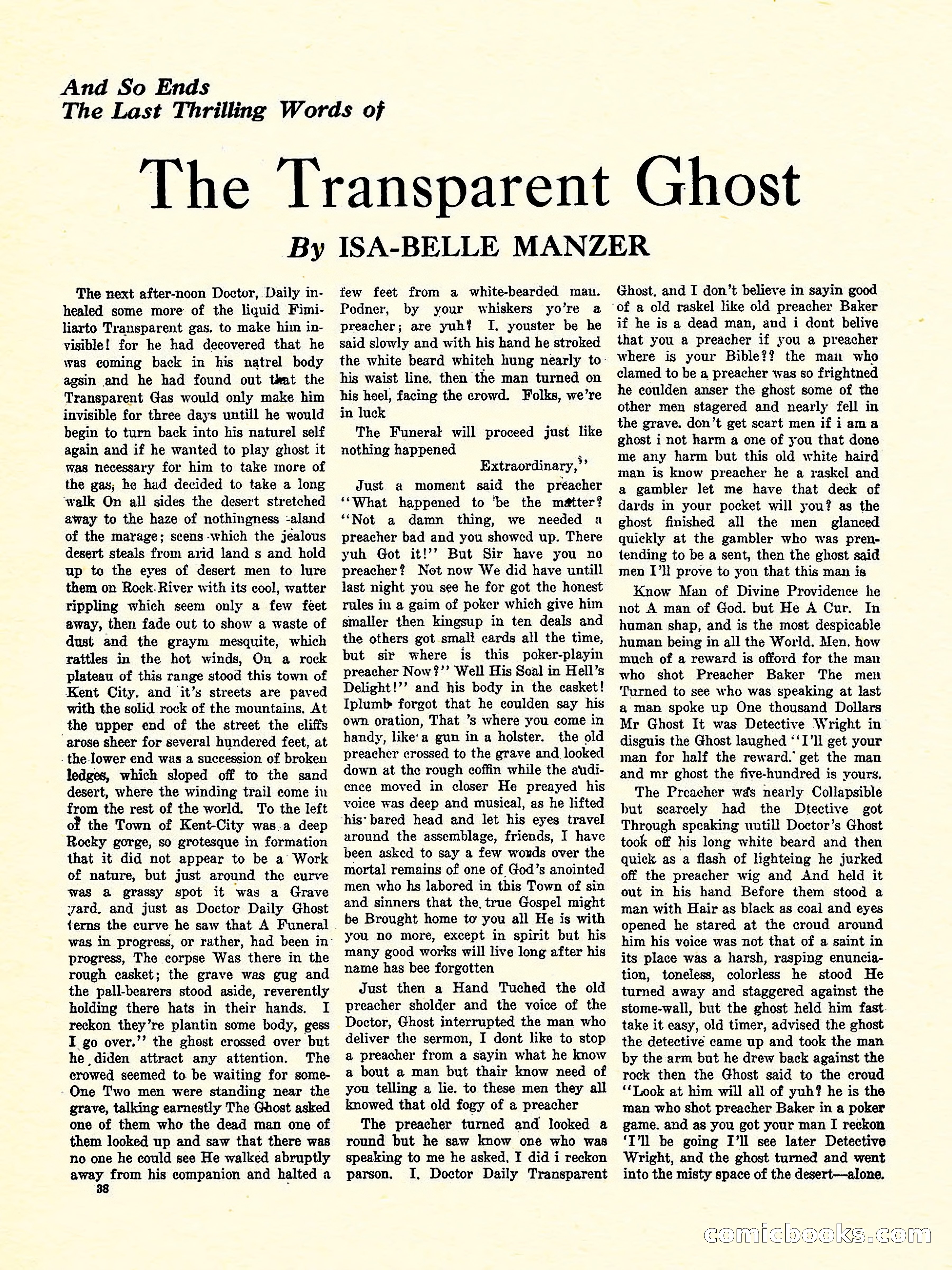 Weird Tales, Vol. 3, No. 4 — page 39 of 98