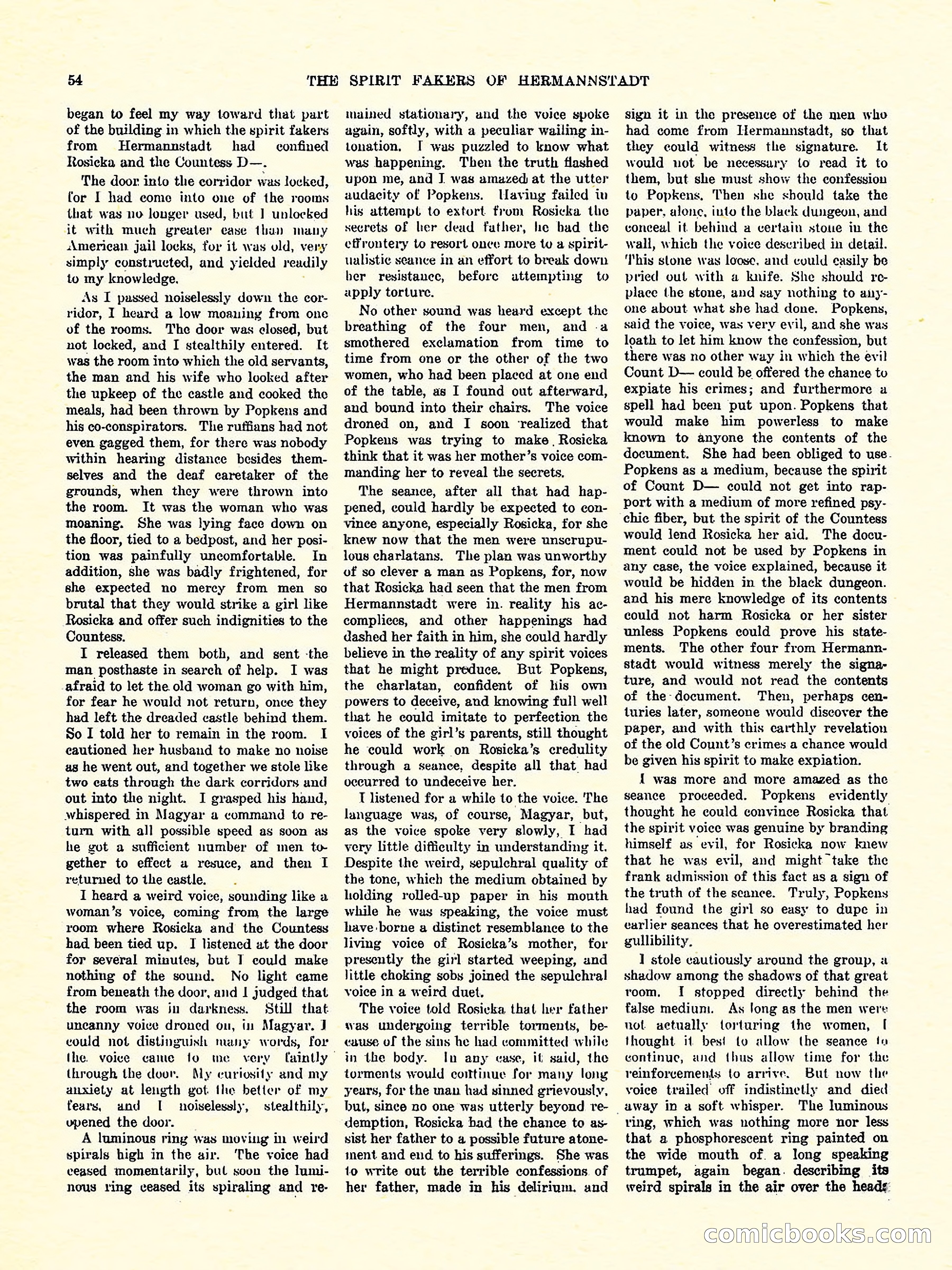 Weird Tales, Vol. 3, No. 4 — page 55 of 98