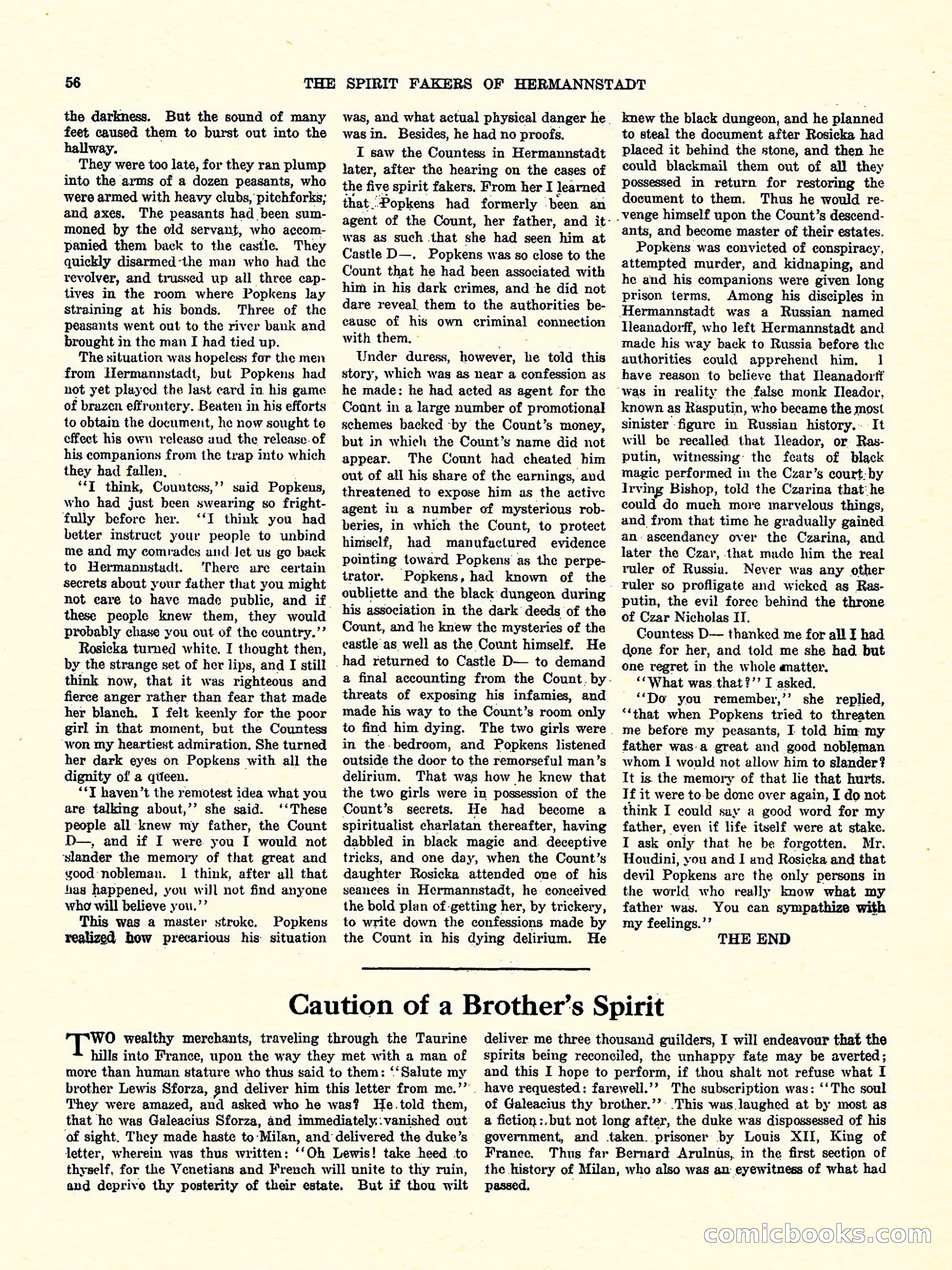 Weird Tales, Vol. 3, No. 4 — page 57 of 98