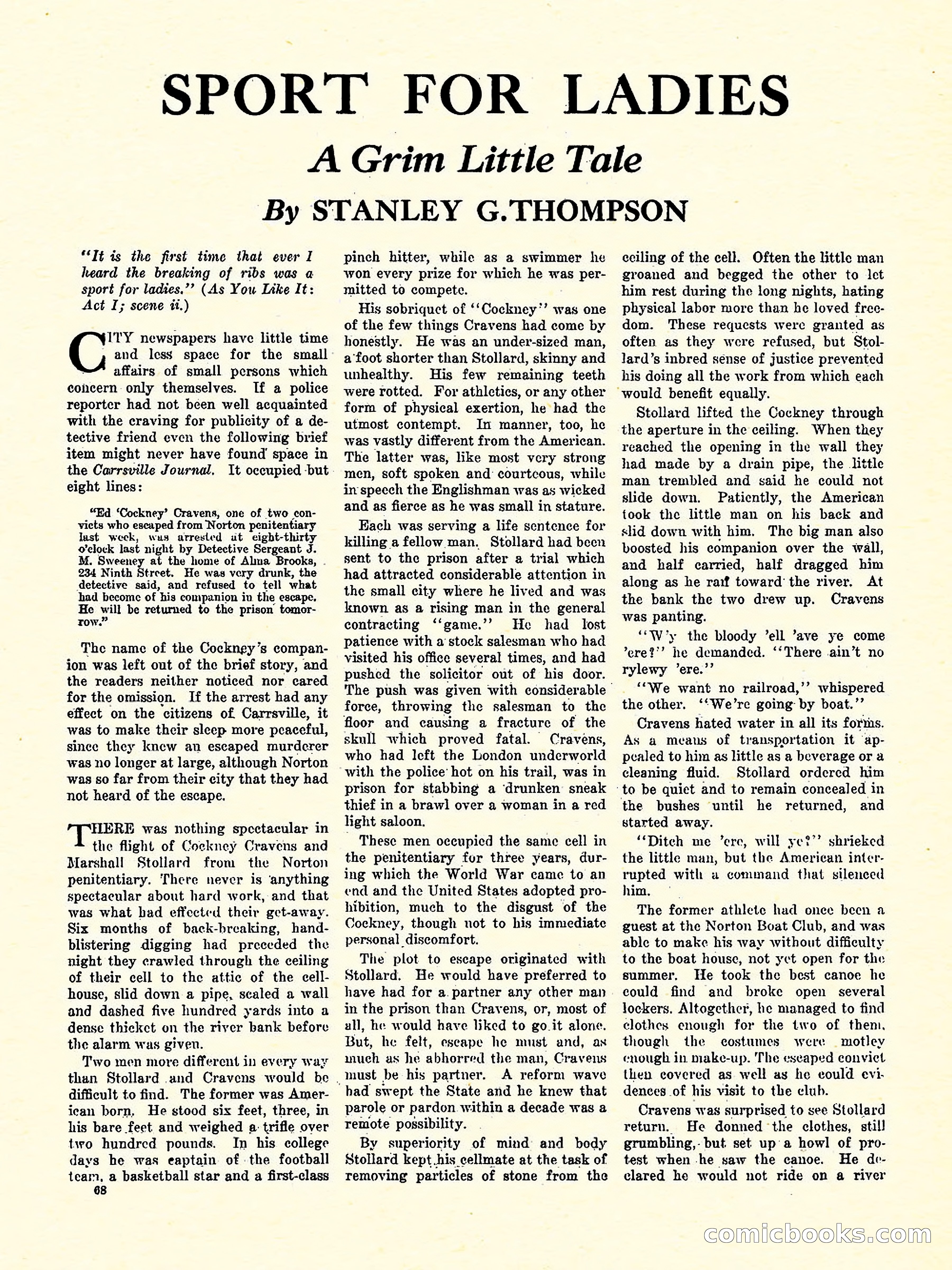 Weird Tales, Vol. 3, No. 4 — page 69 of 98