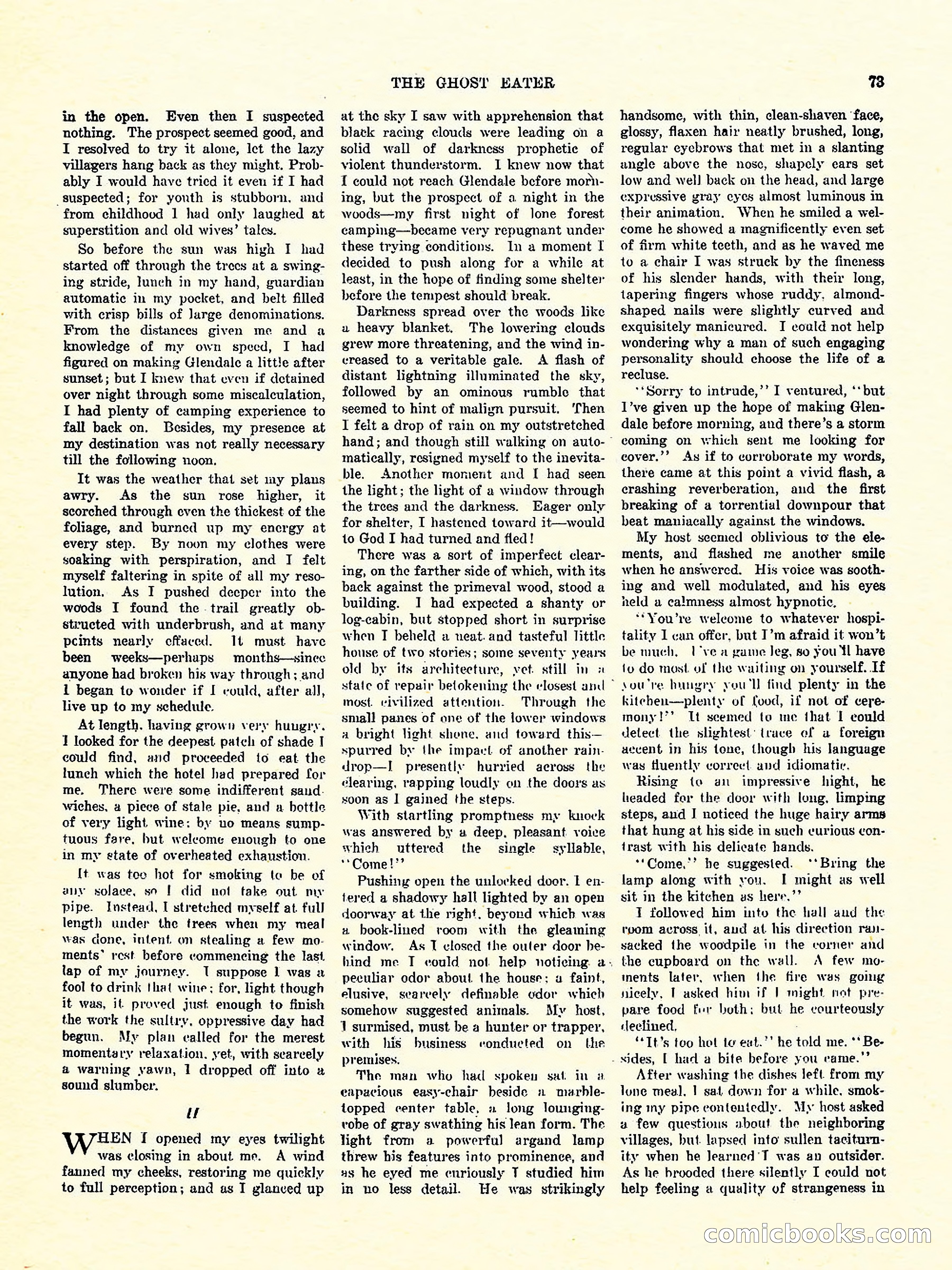 Weird Tales, Vol. 3, No. 4 — page 74 of 98