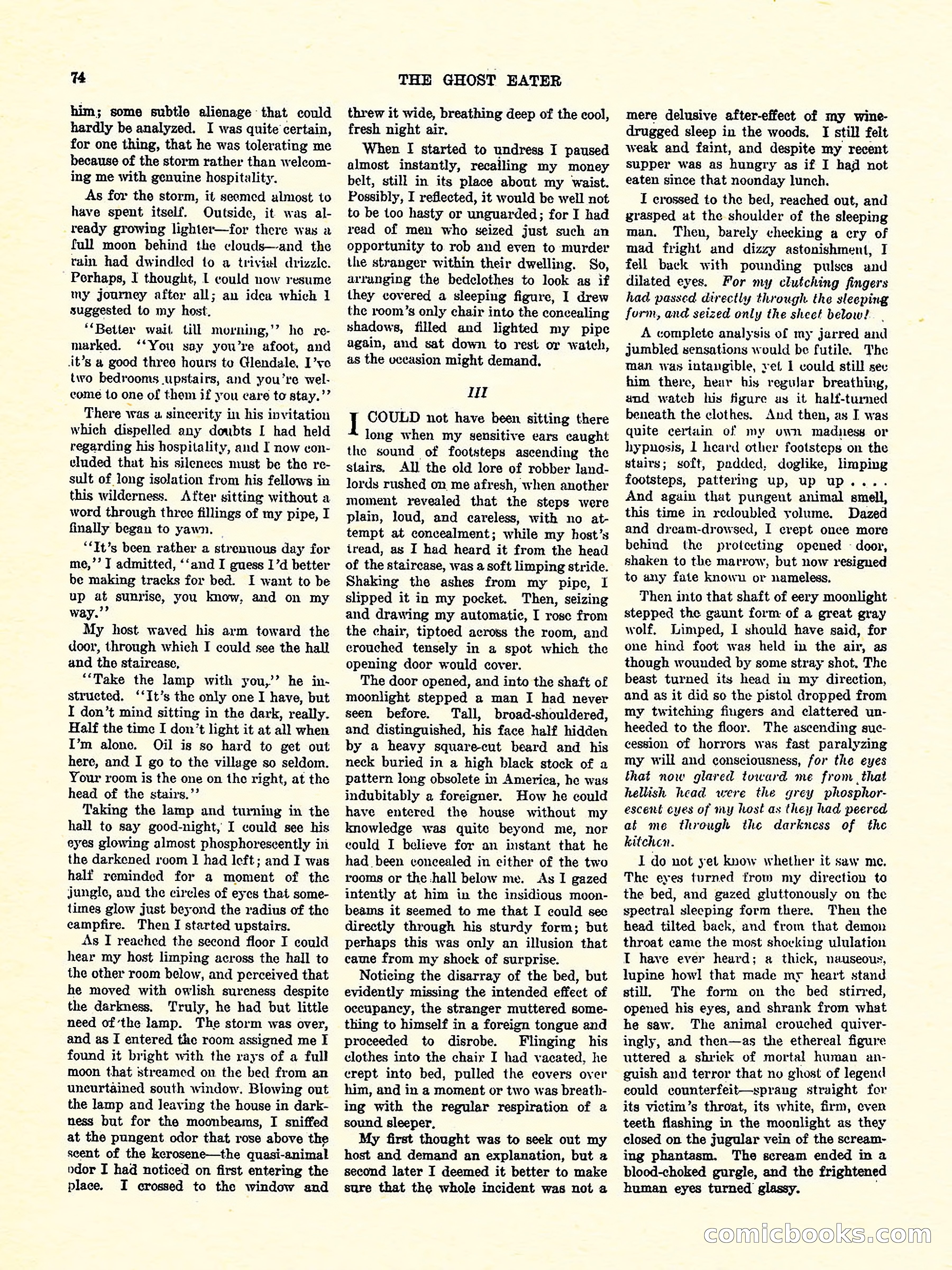 Weird Tales, Vol. 3, No. 4 — page 75 of 98