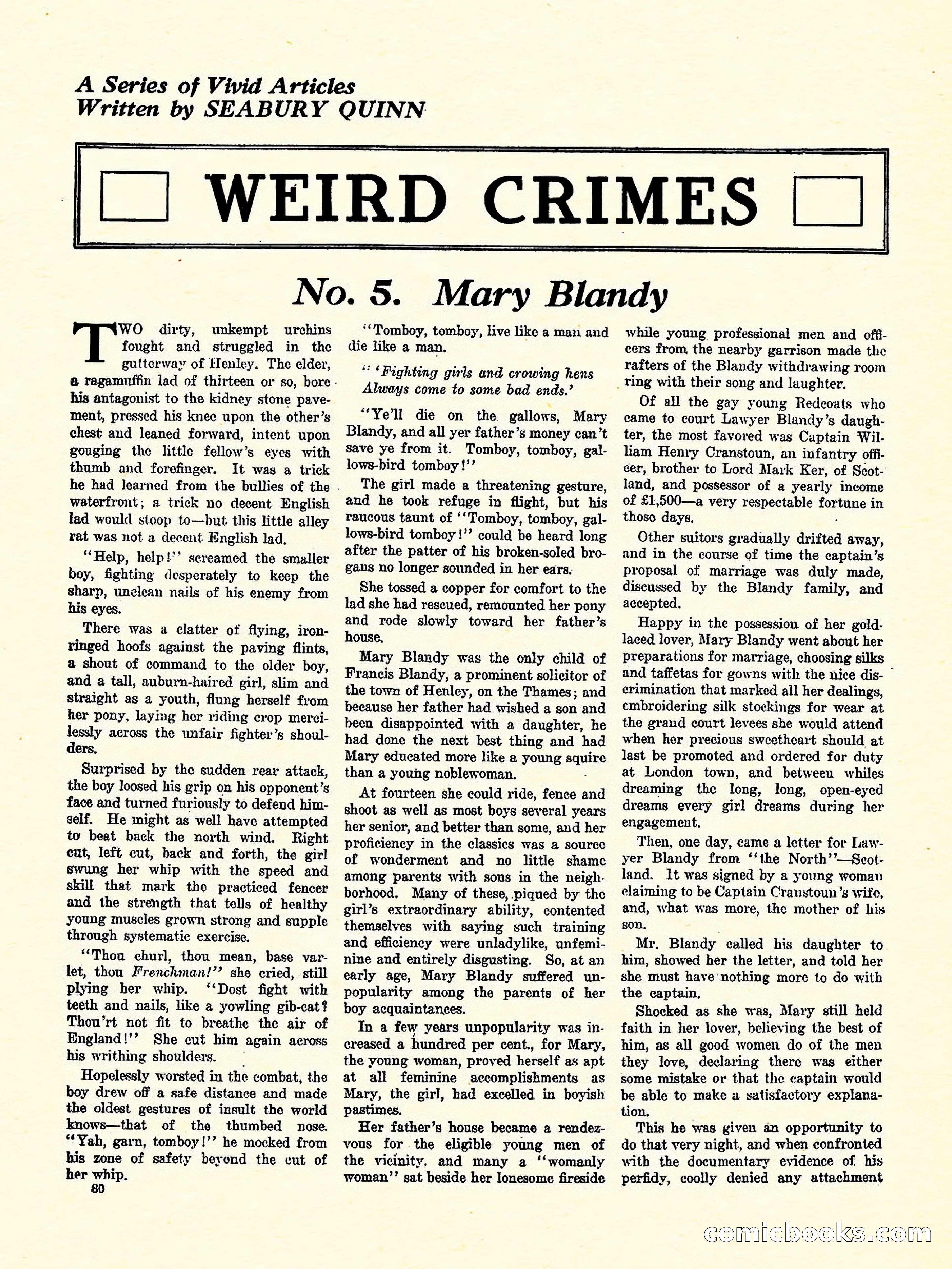 Weird Tales, Vol. 3, No. 4 — page 81 of 98