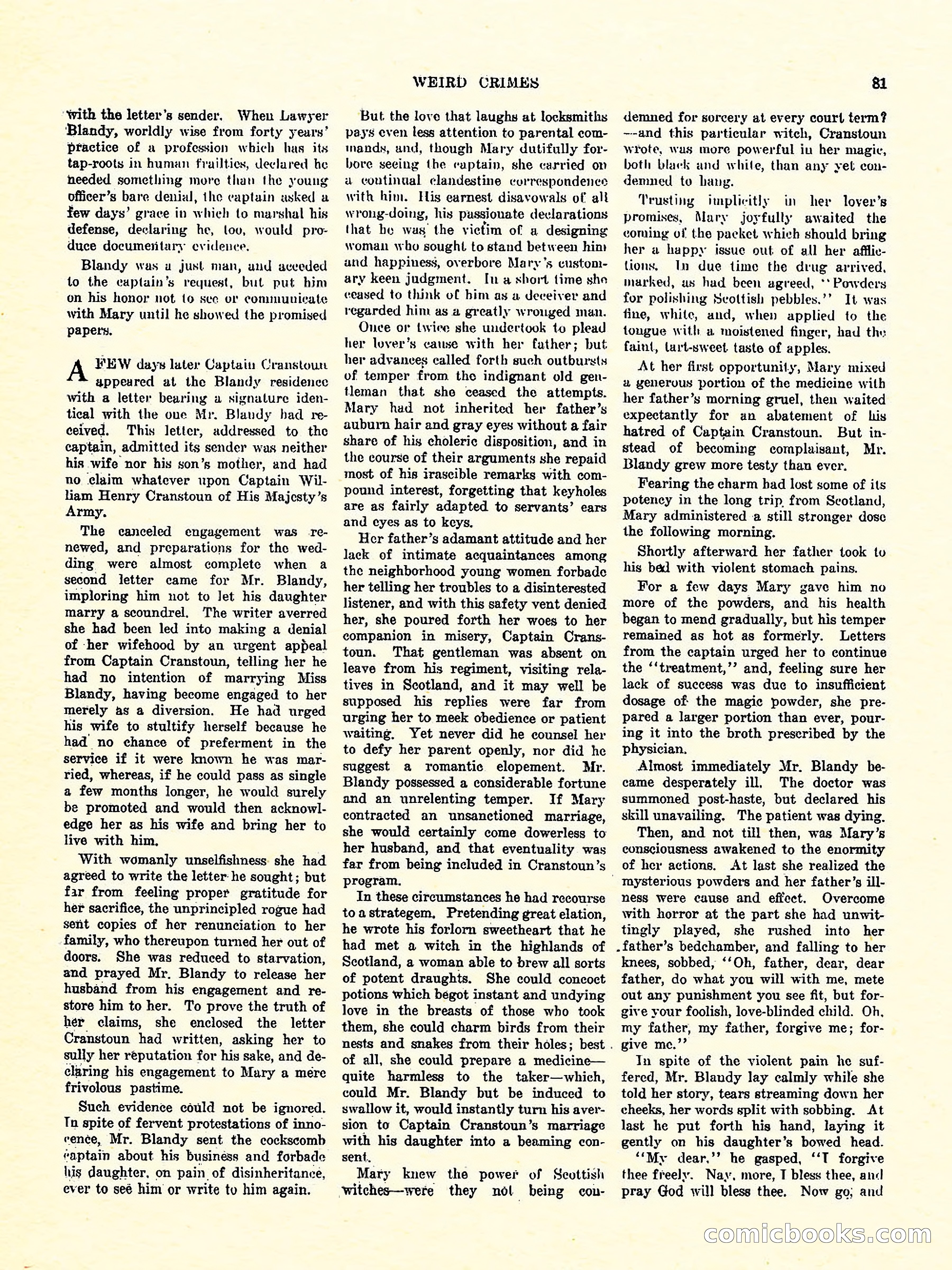 Weird Tales, Vol. 3, No. 4 — page 82 of 98