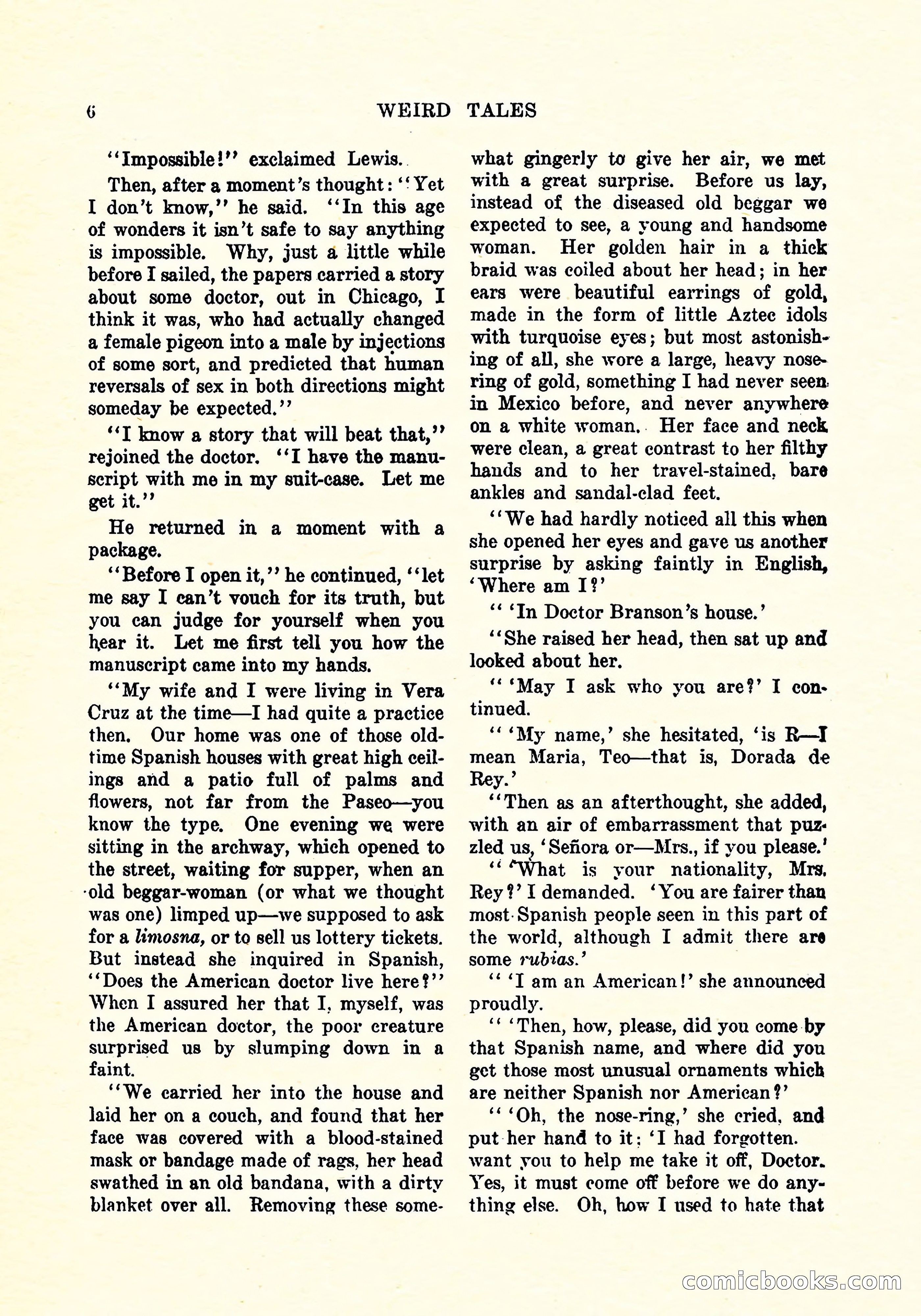 Weird Tales, Vol. 4, No. 3 — page 7 of 194