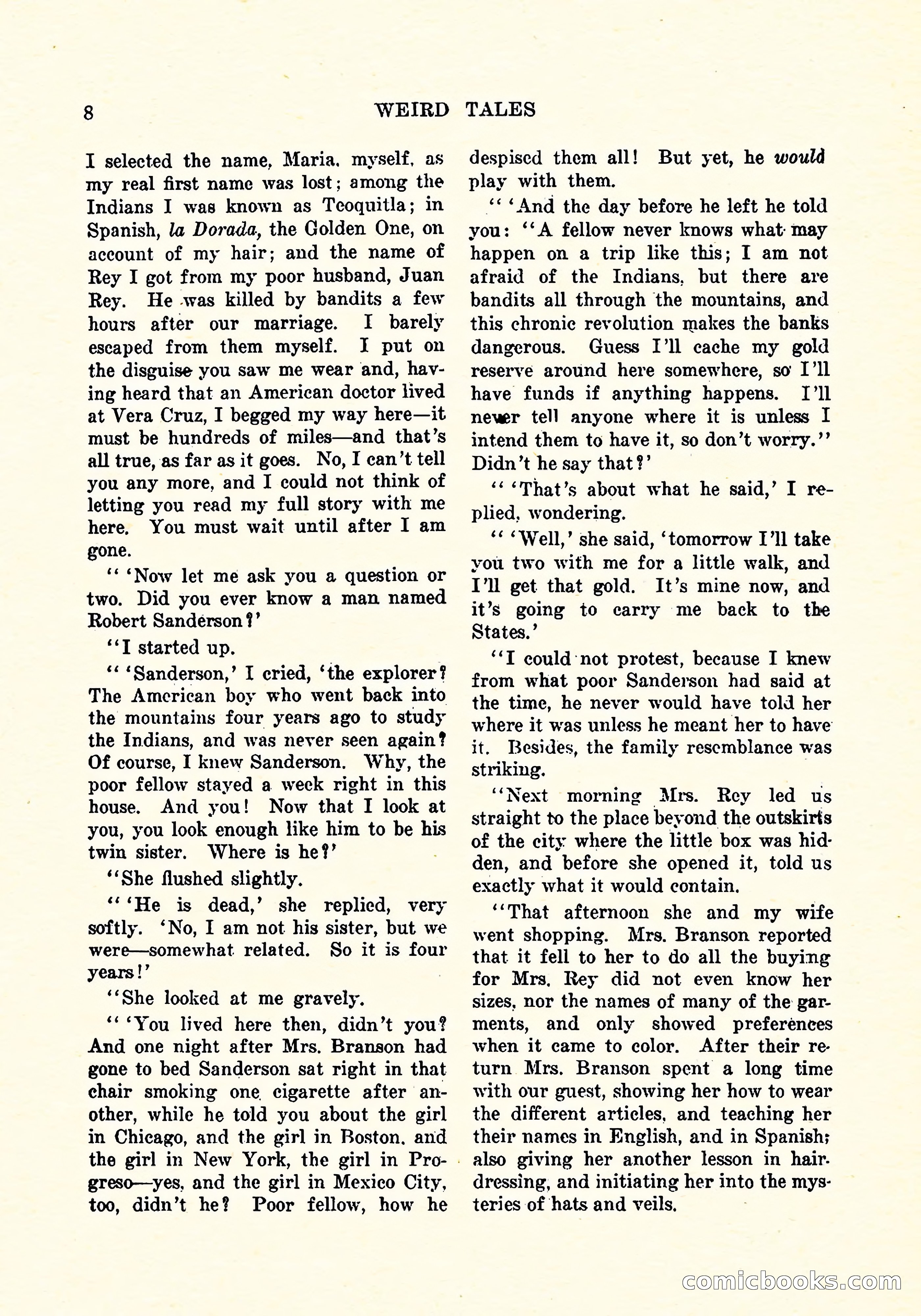 Weird Tales, Vol. 4, No. 3 — page 9 of 194