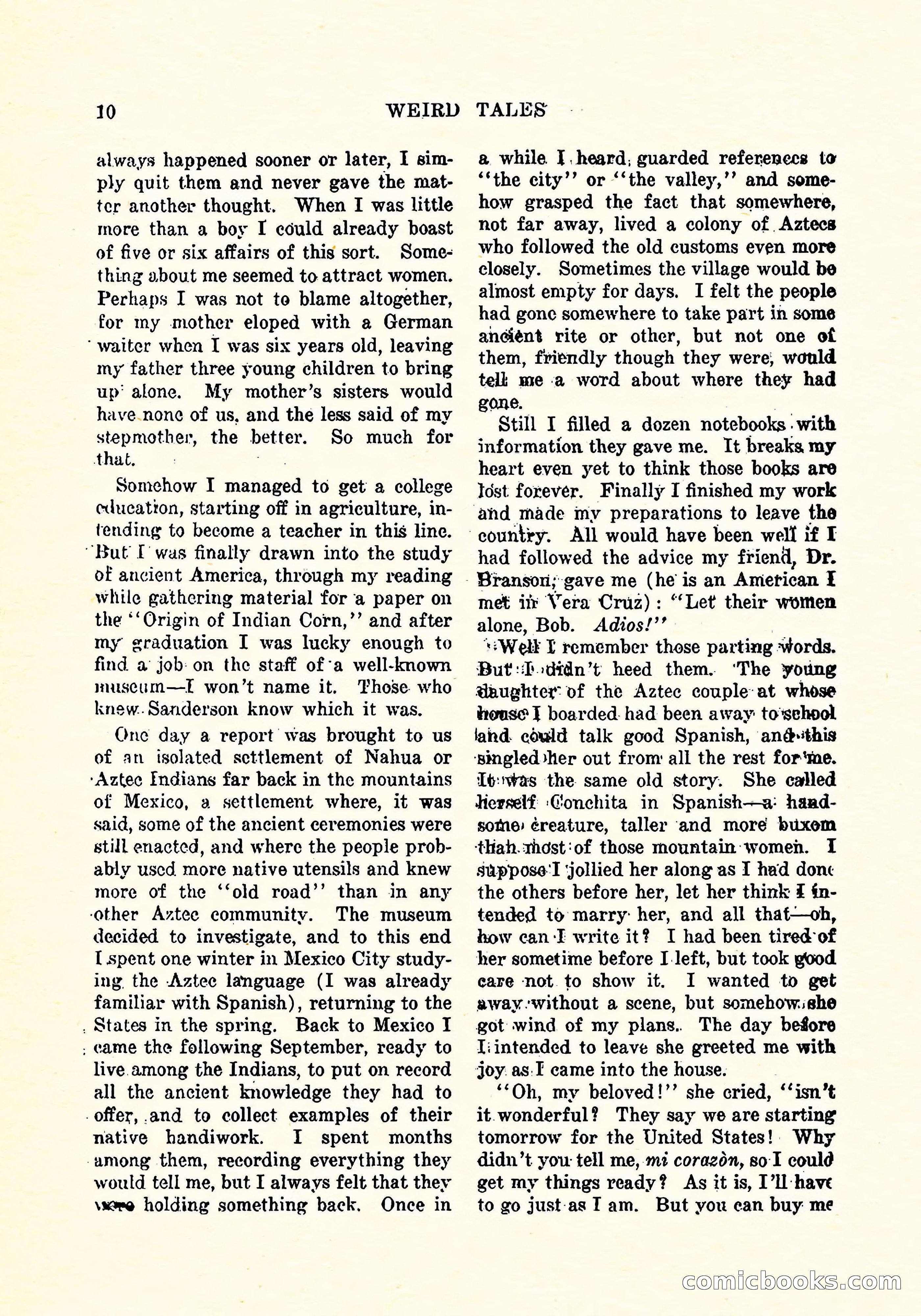Weird Tales, Vol. 4, No. 3 — page 11 of 194