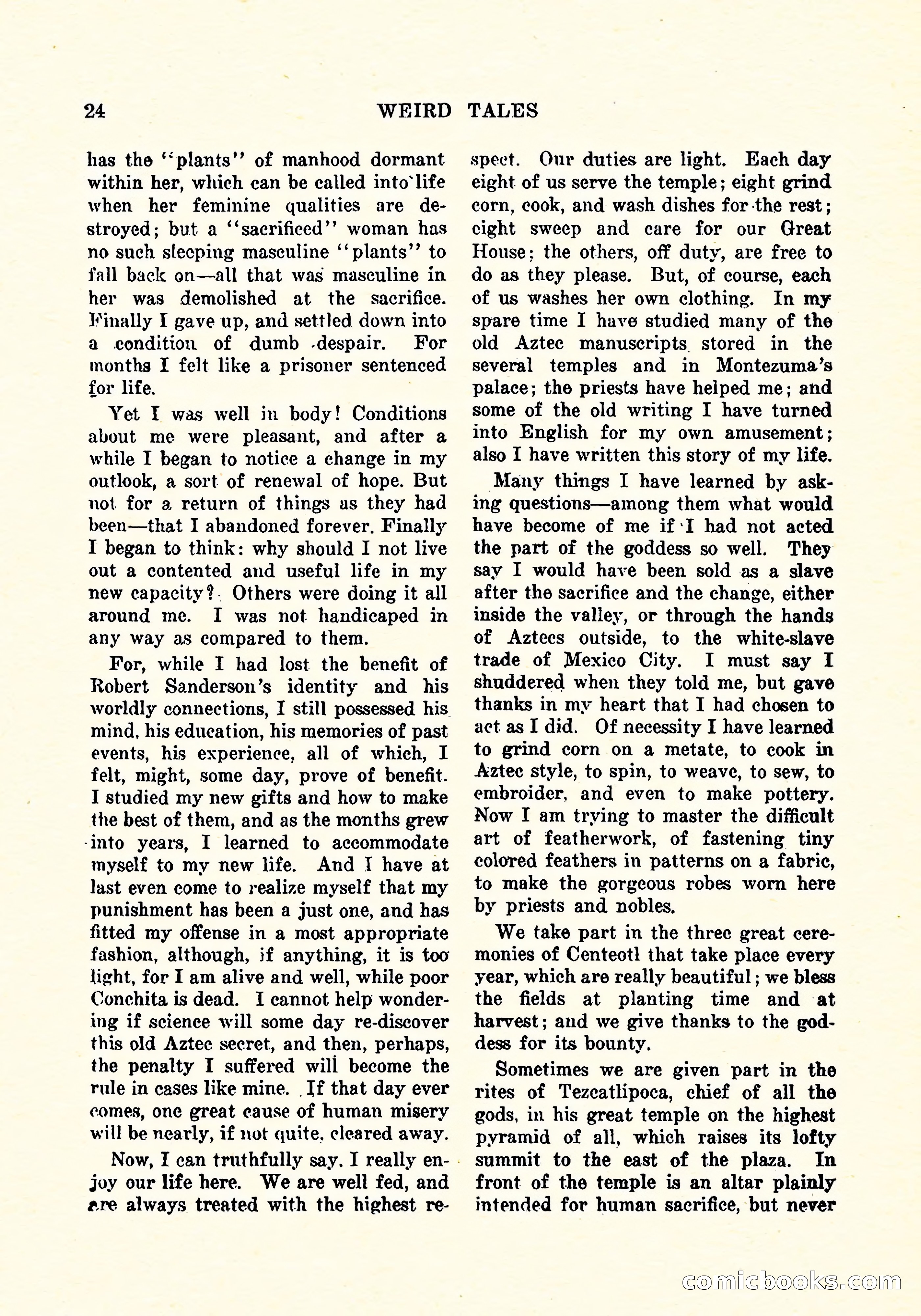 Weird Tales, Vol. 4, No. 3 — page 25 of 194