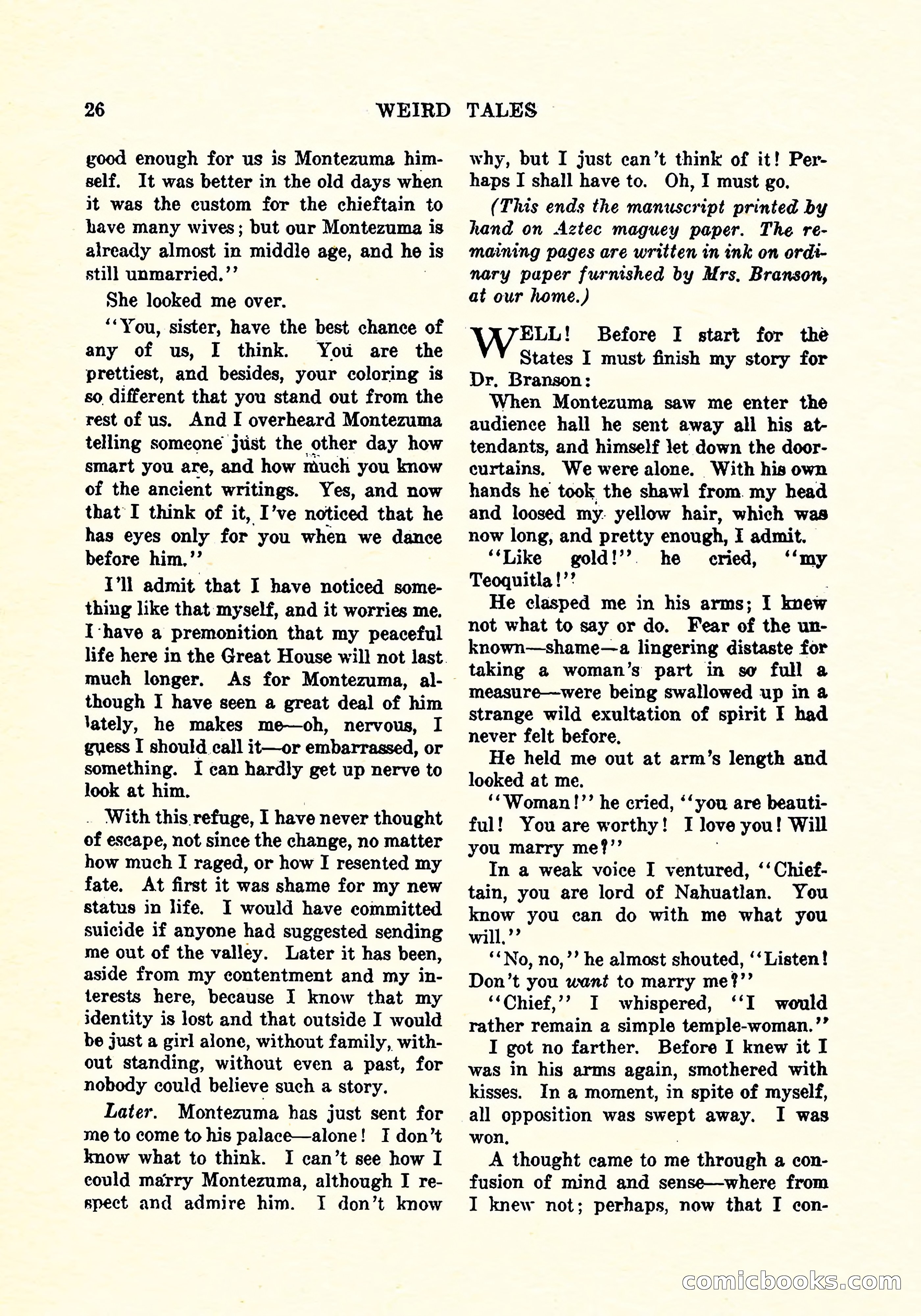 Weird Tales, Vol. 4, No. 3 — page 27 of 194