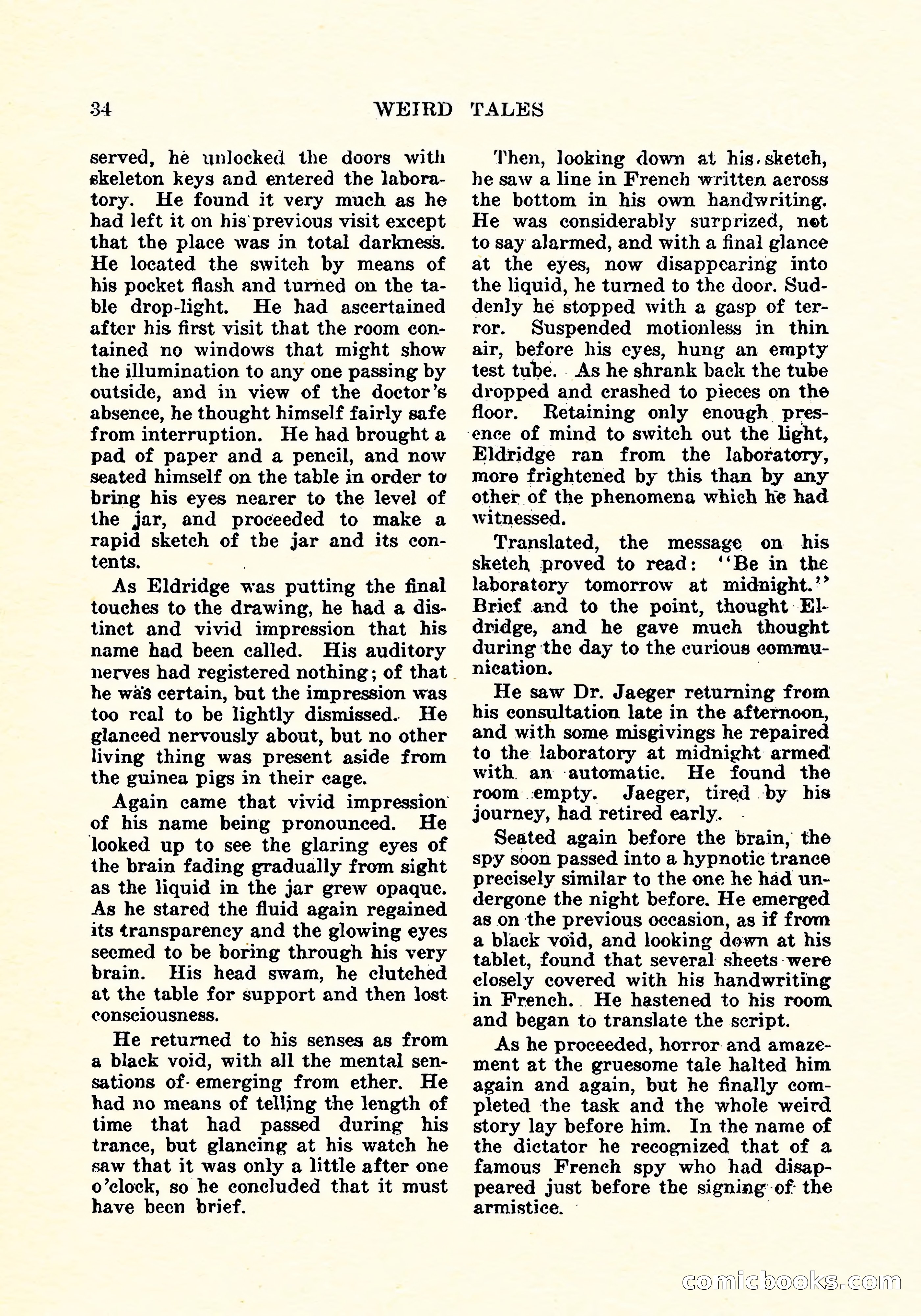 Weird Tales, Vol. 4, No. 3 — page 35 of 194