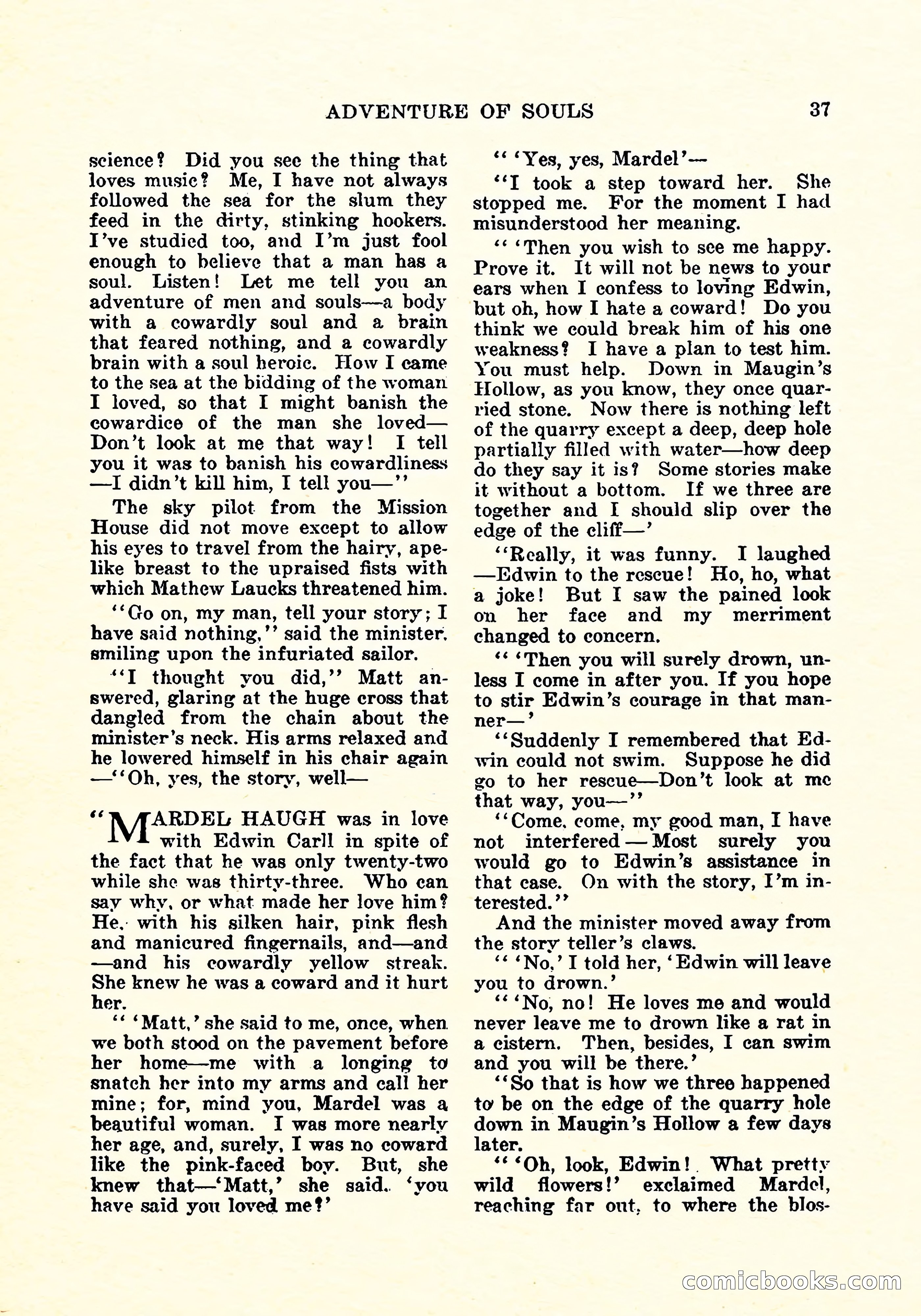 Weird Tales, Vol. 4, No. 3 — page 38 of 194