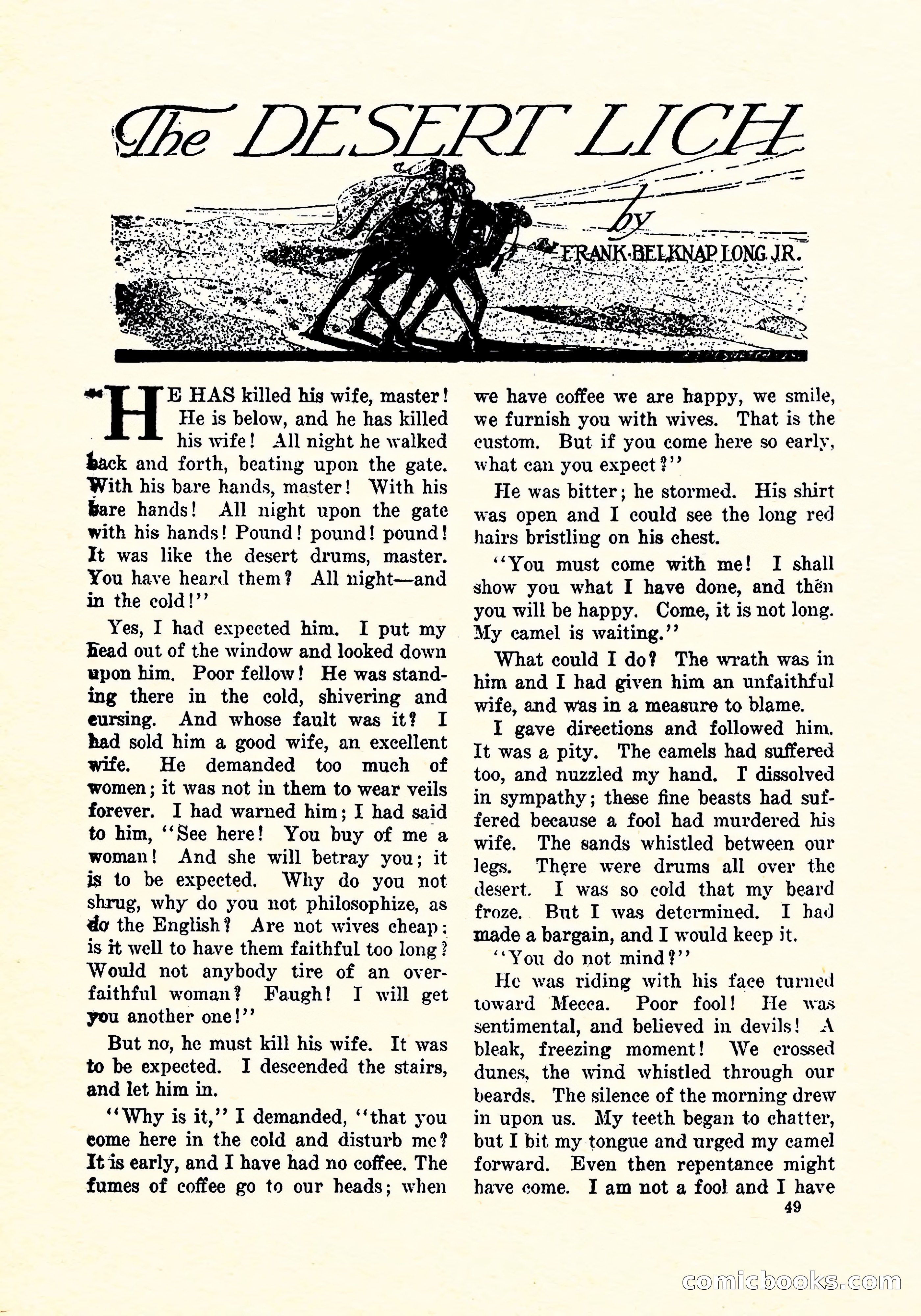 Weird Tales, Vol. 4, No. 3 — page 50 of 194