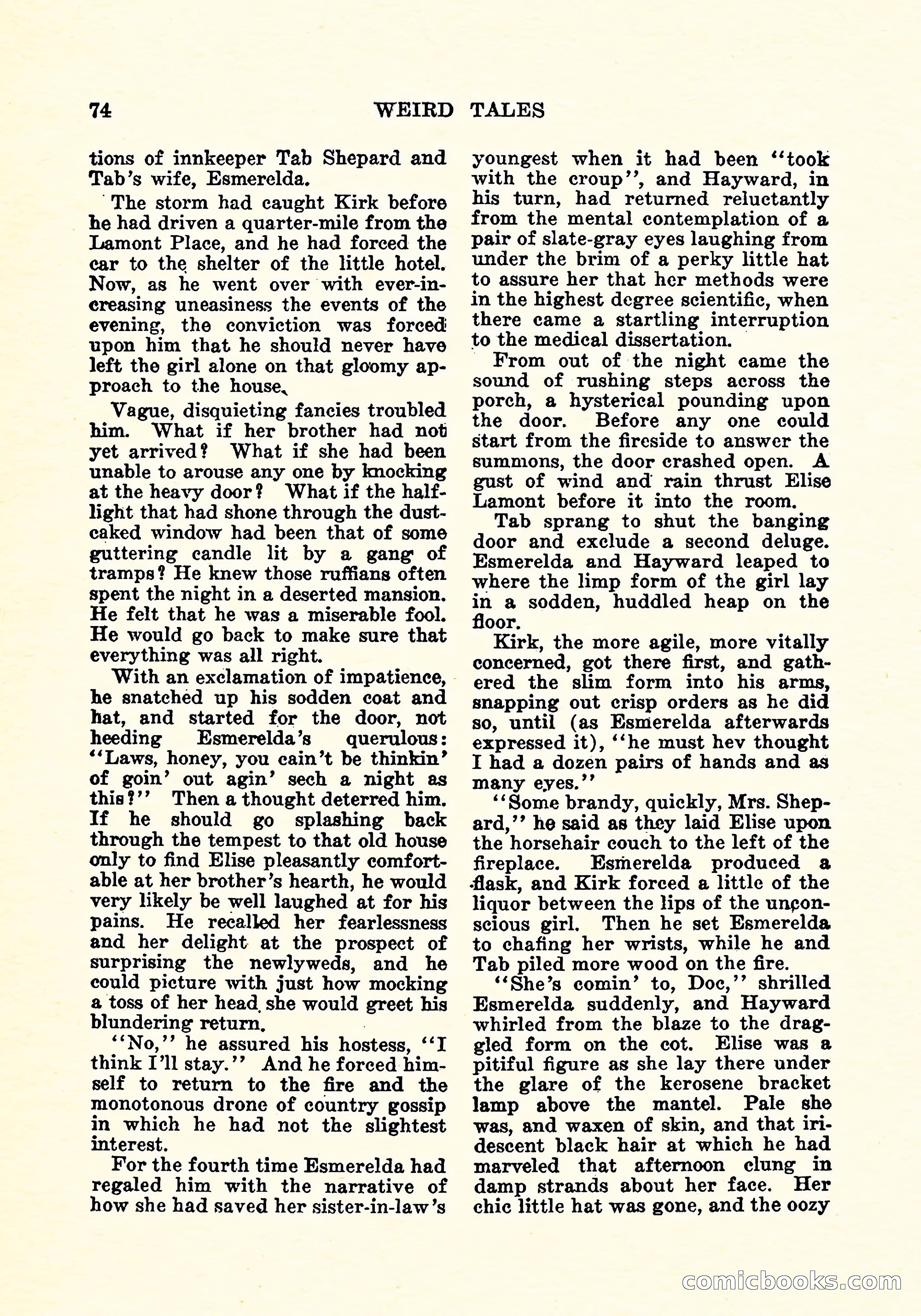 Weird Tales, Vol. 4, No. 3 — page 75 of 194
