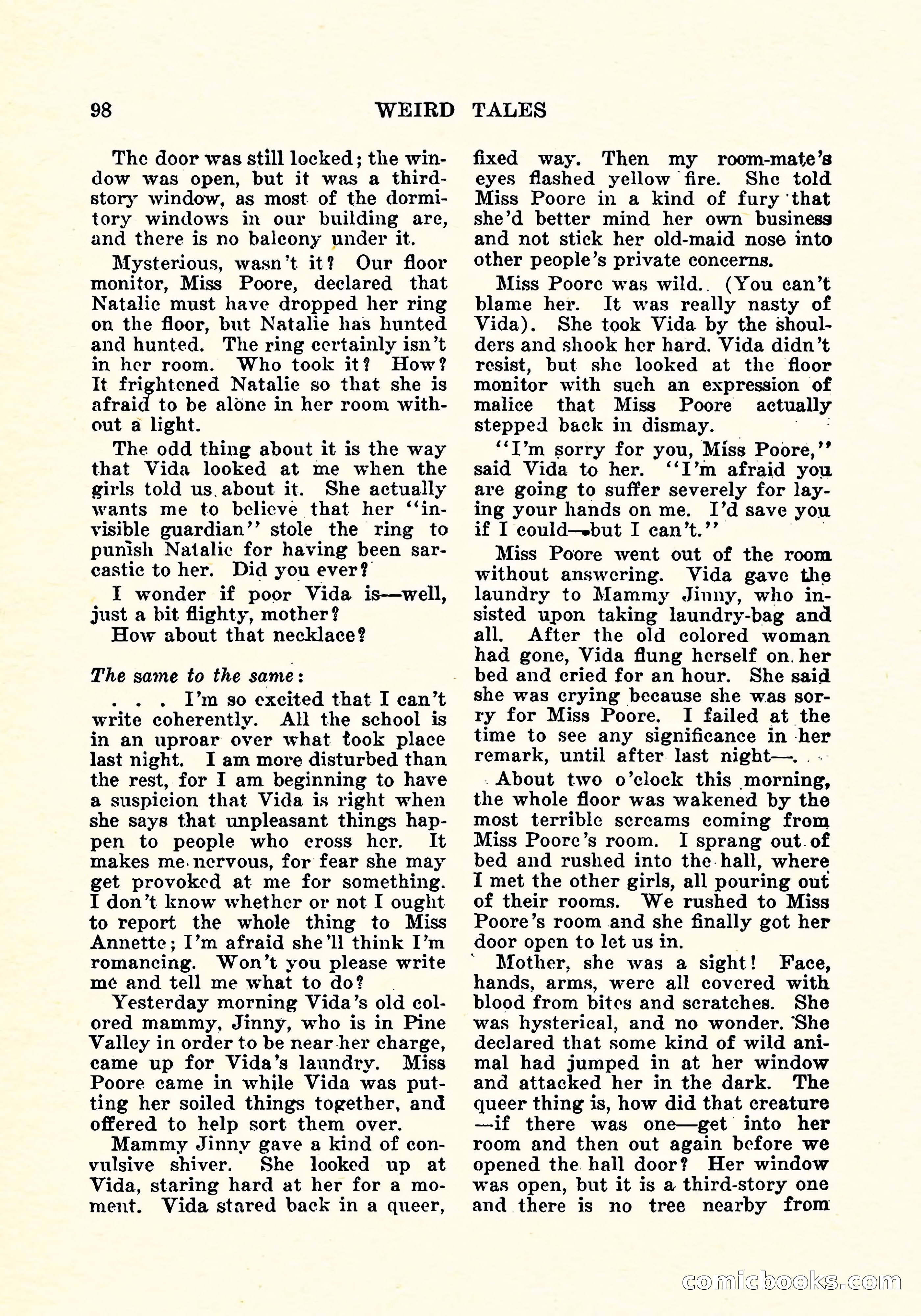 Weird Tales, Vol. 4, No. 3 — page 99 of 194
