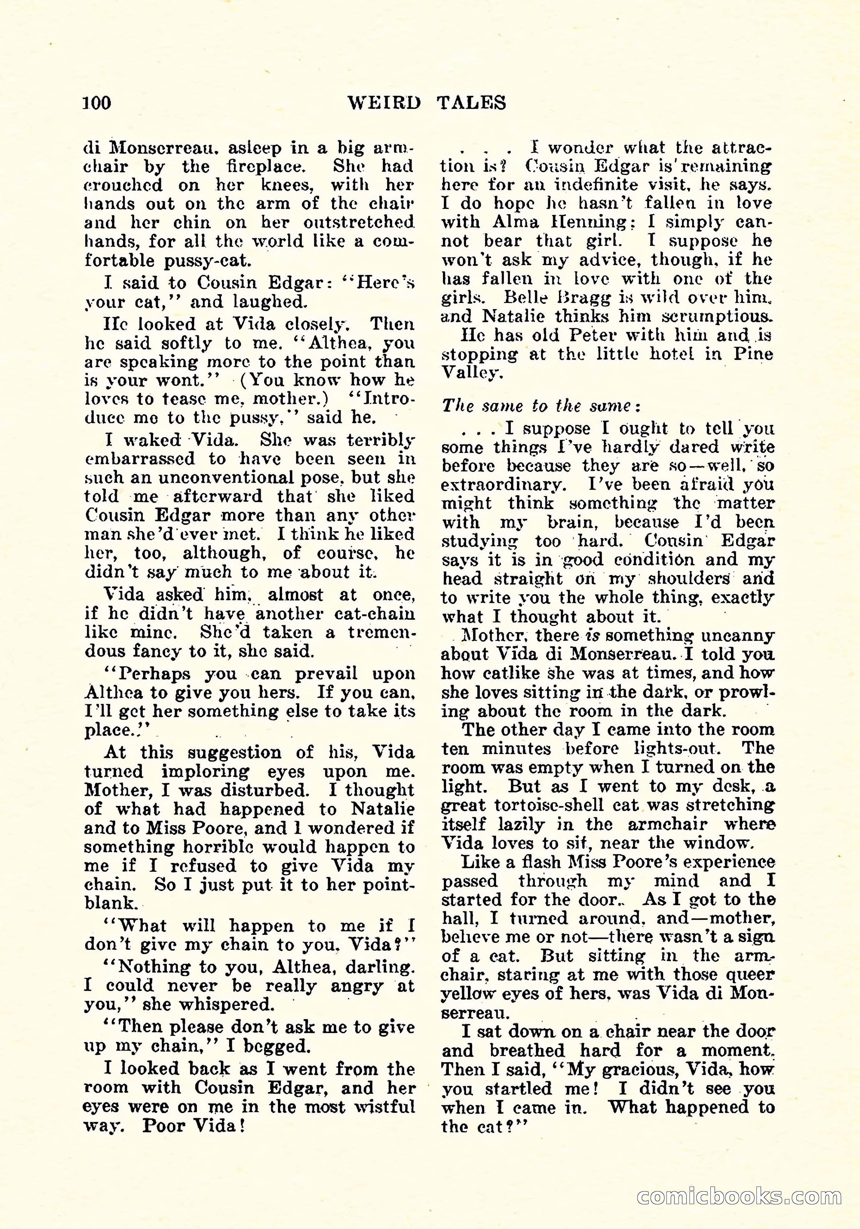 Weird Tales, Vol. 4, No. 3 — page 101 of 194
