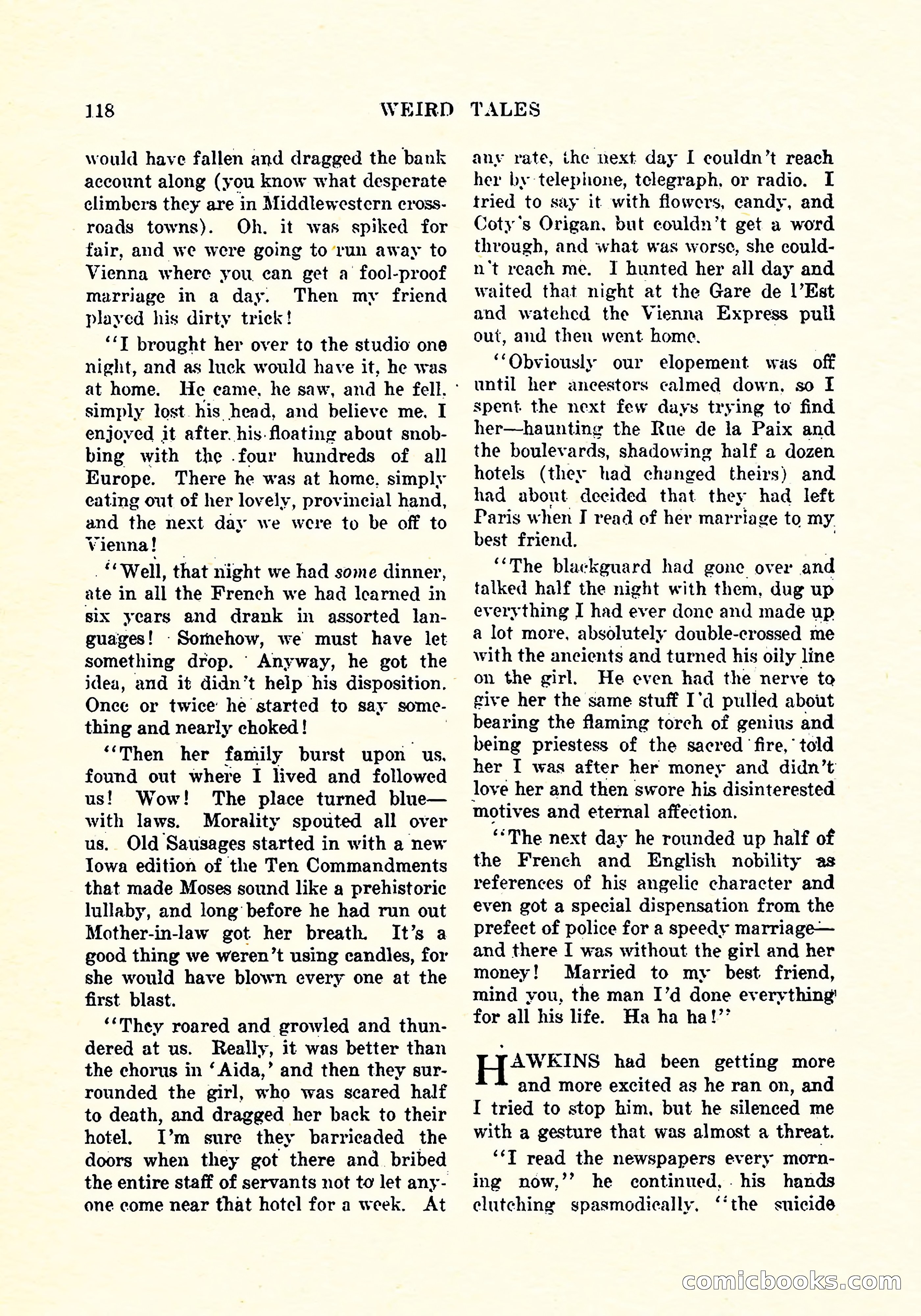 Weird Tales, Vol. 4, No. 3 — page 119 of 194