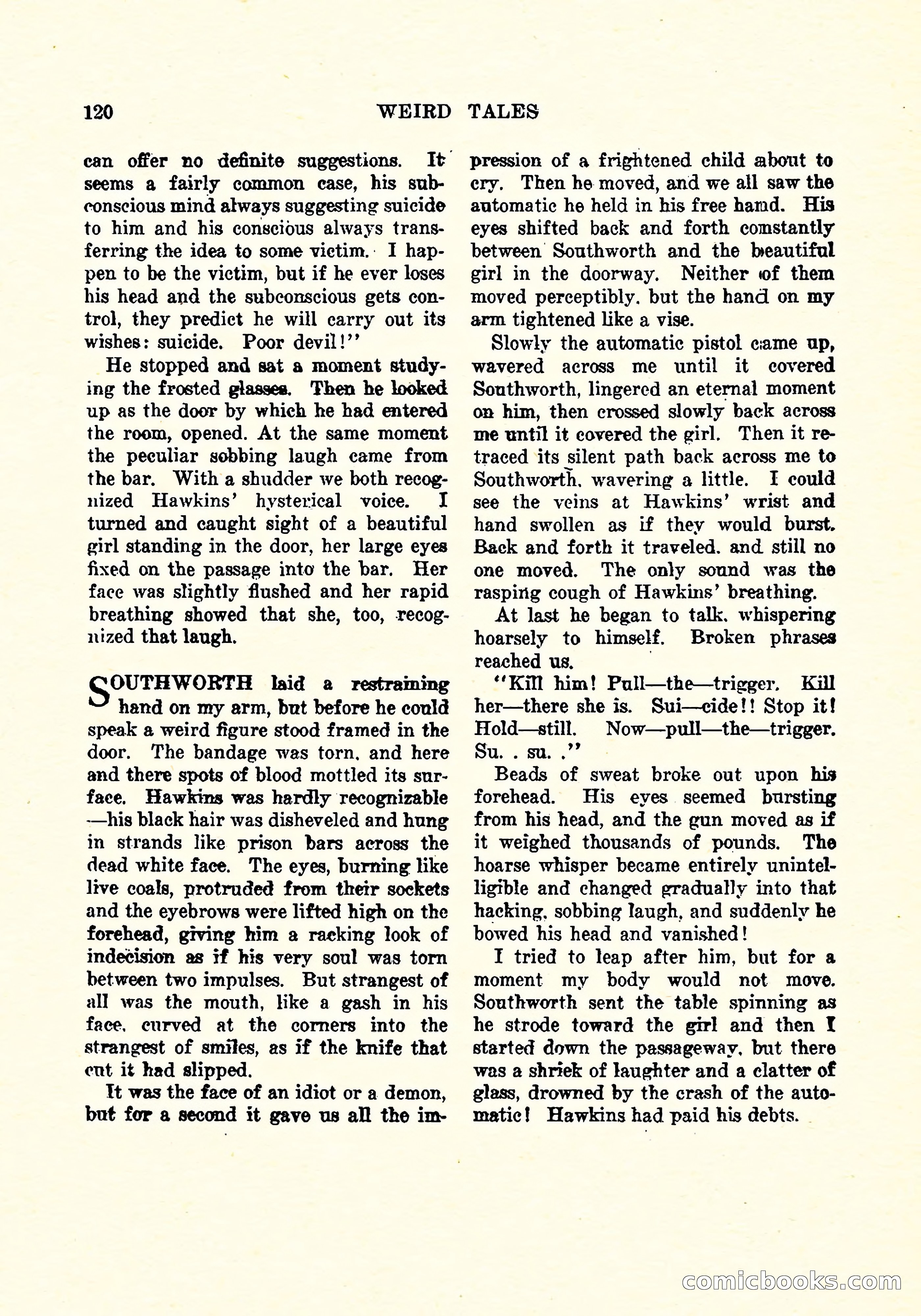 Weird Tales, Vol. 4, No. 3 — page 121 of 194