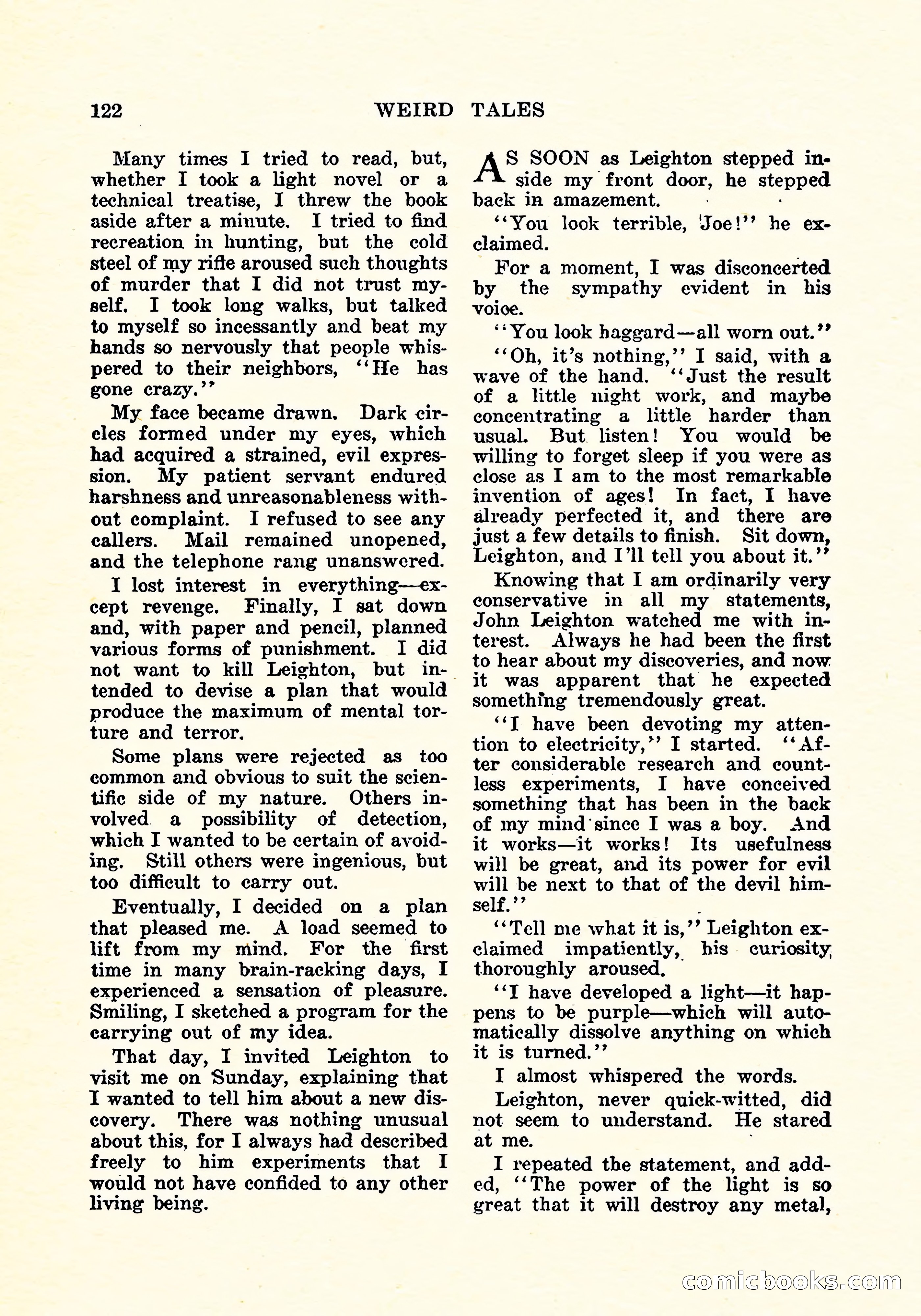 Weird Tales, Vol. 4, No. 3 — page 123 of 194