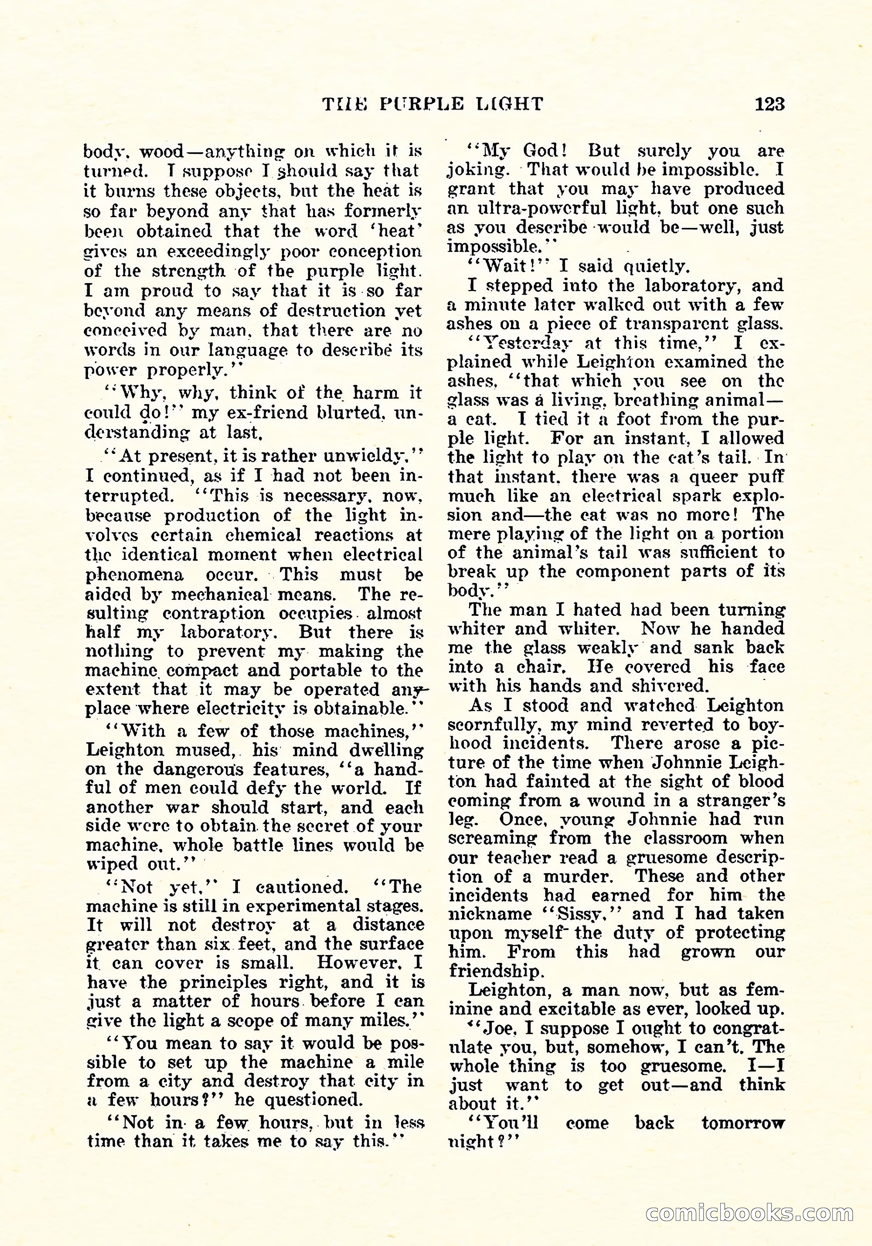 Weird Tales, Vol. 4, No. 3 — page 124 of 194