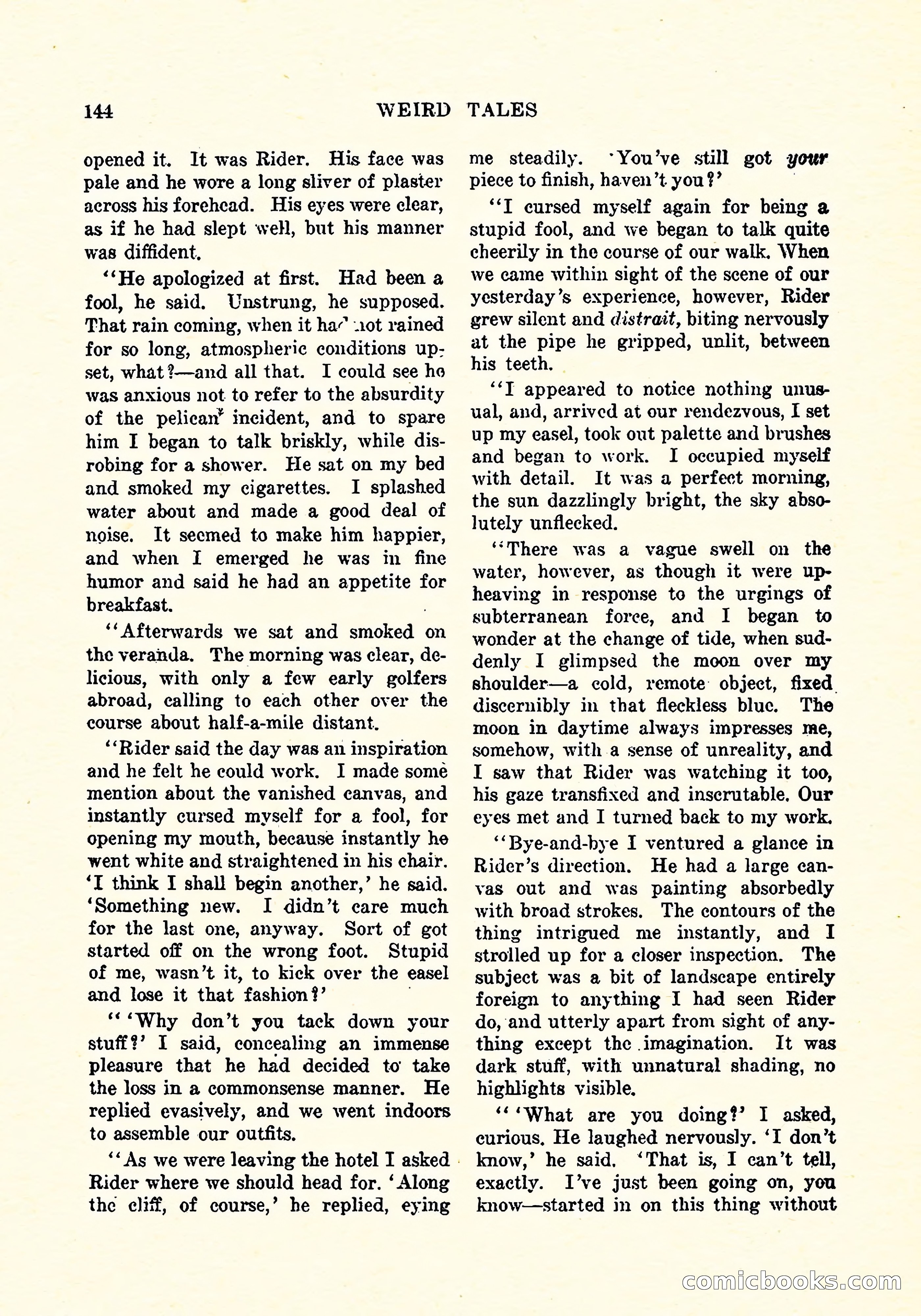 Weird Tales, Vol. 4, No. 3 — page 145 of 194