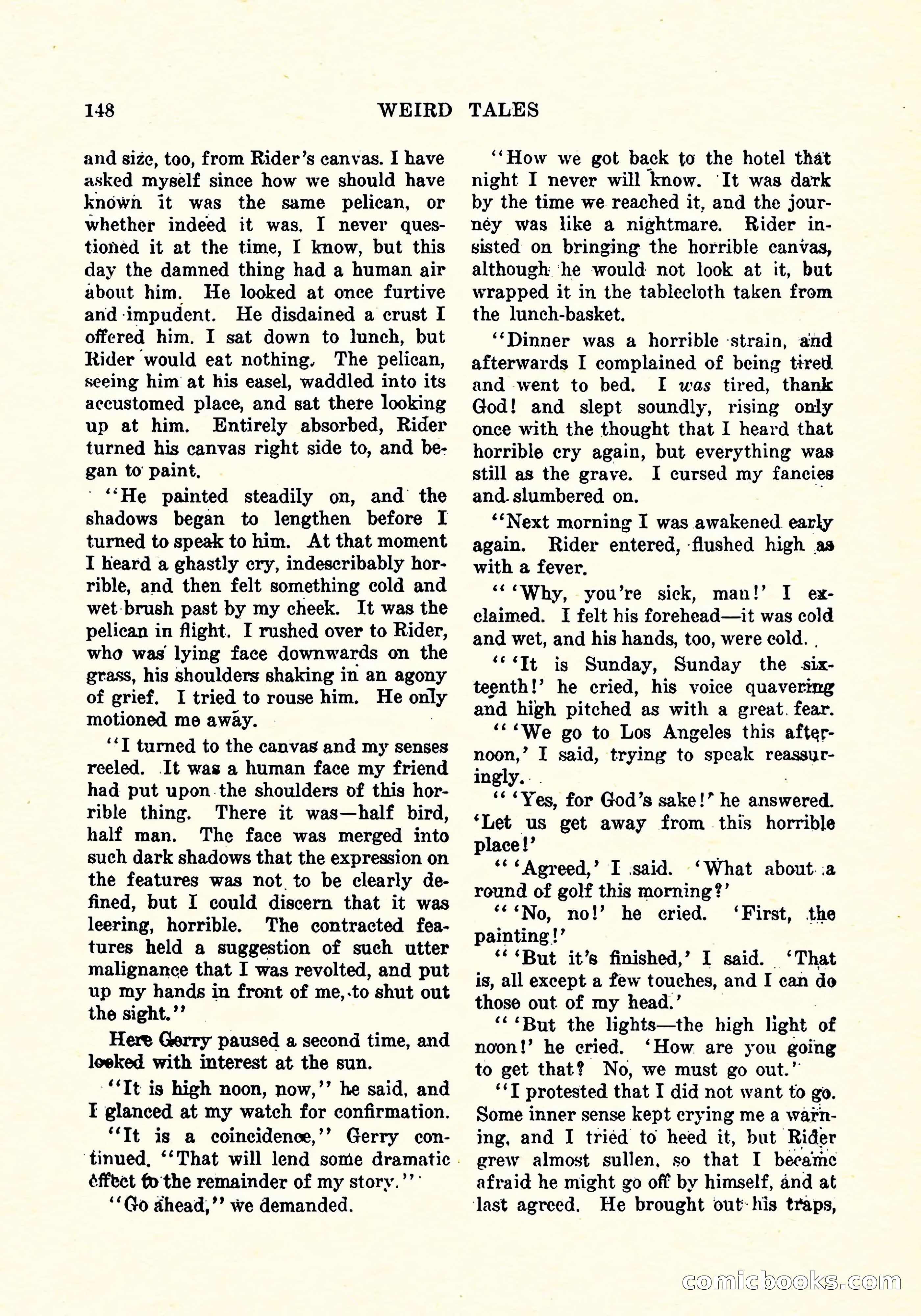 Weird Tales, Vol. 4, No. 3 — page 149 of 194