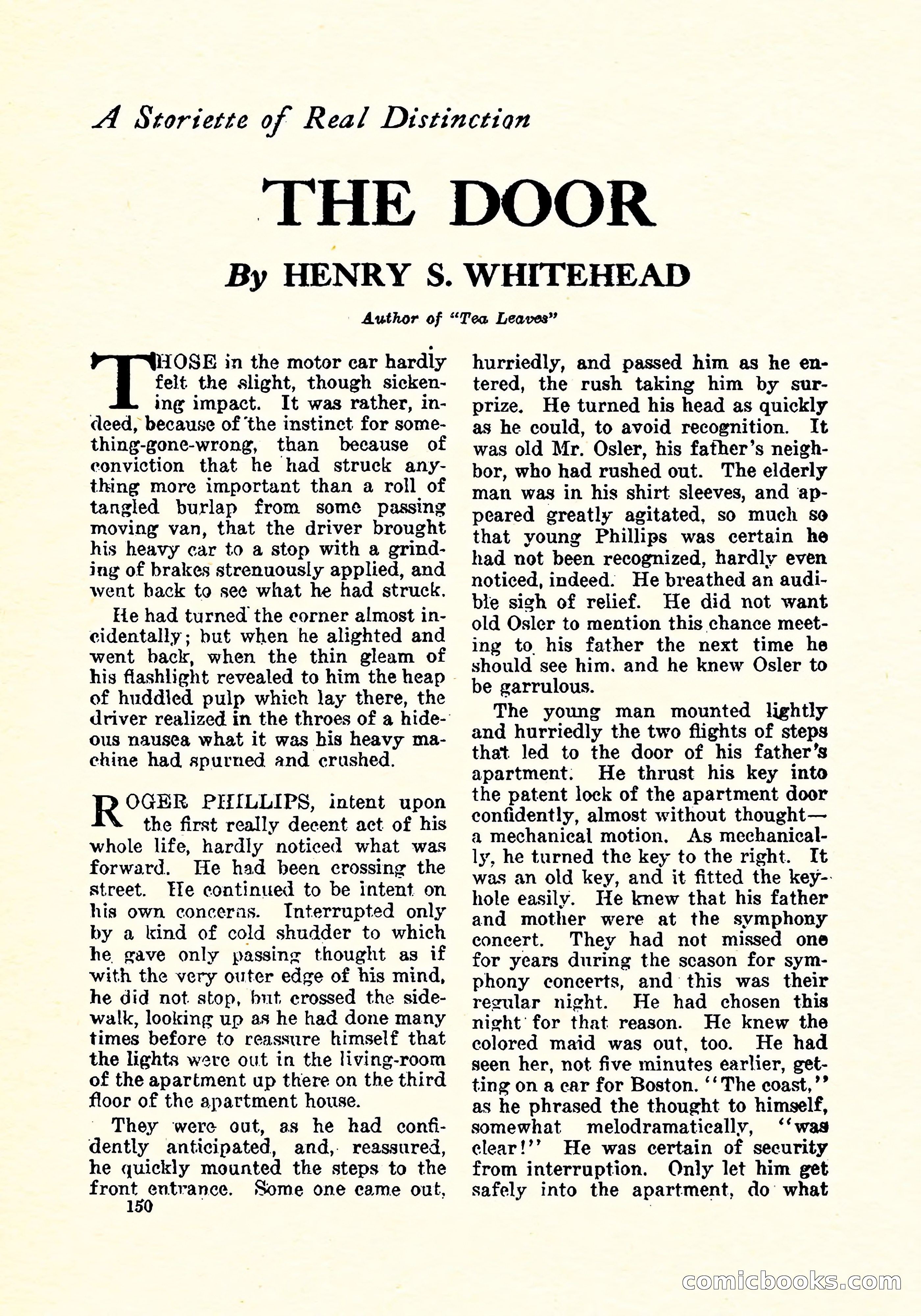 Weird Tales, Vol. 4, No. 3 — page 151 of 194