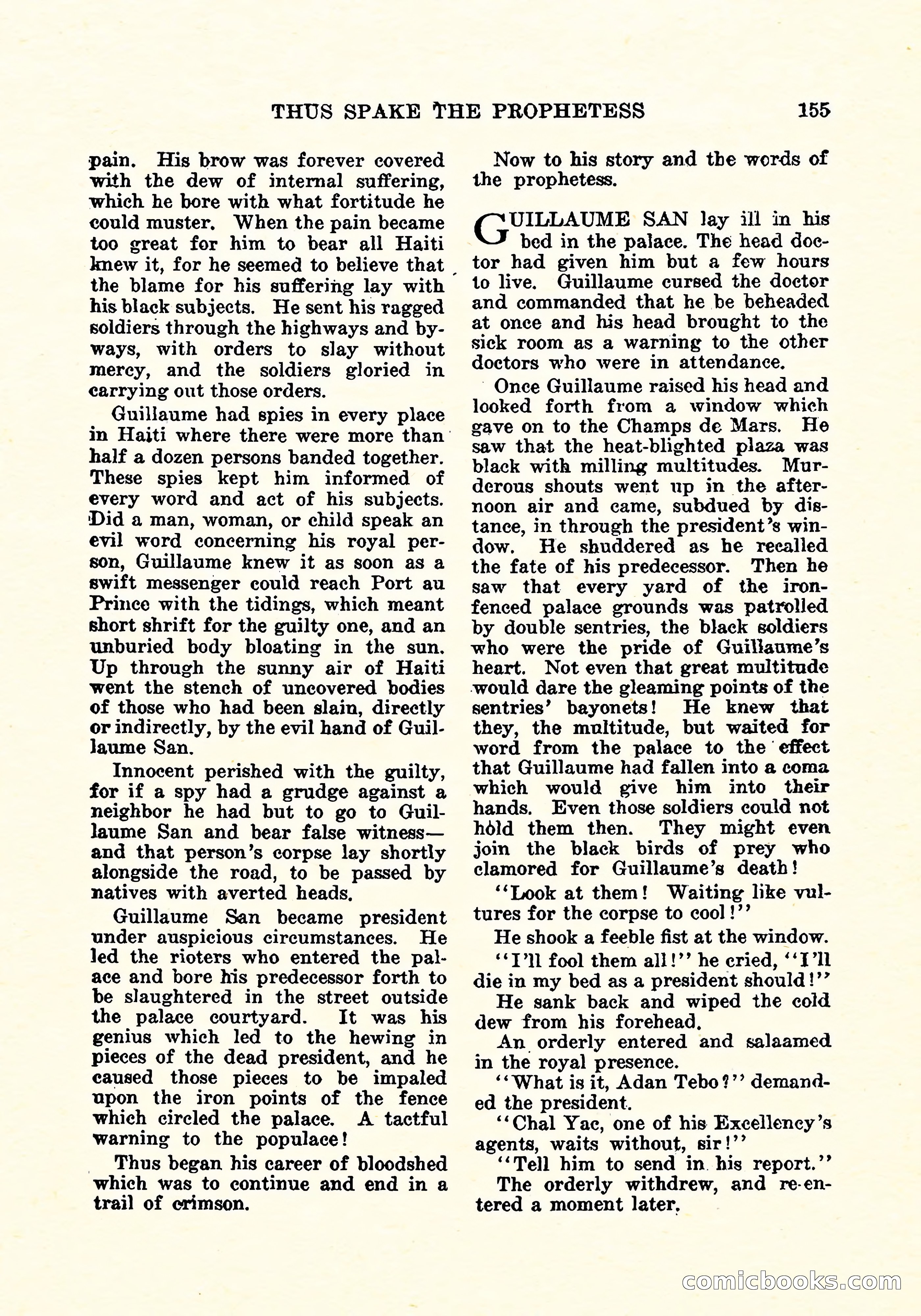 Weird Tales, Vol. 4, No. 3 — page 156 of 194