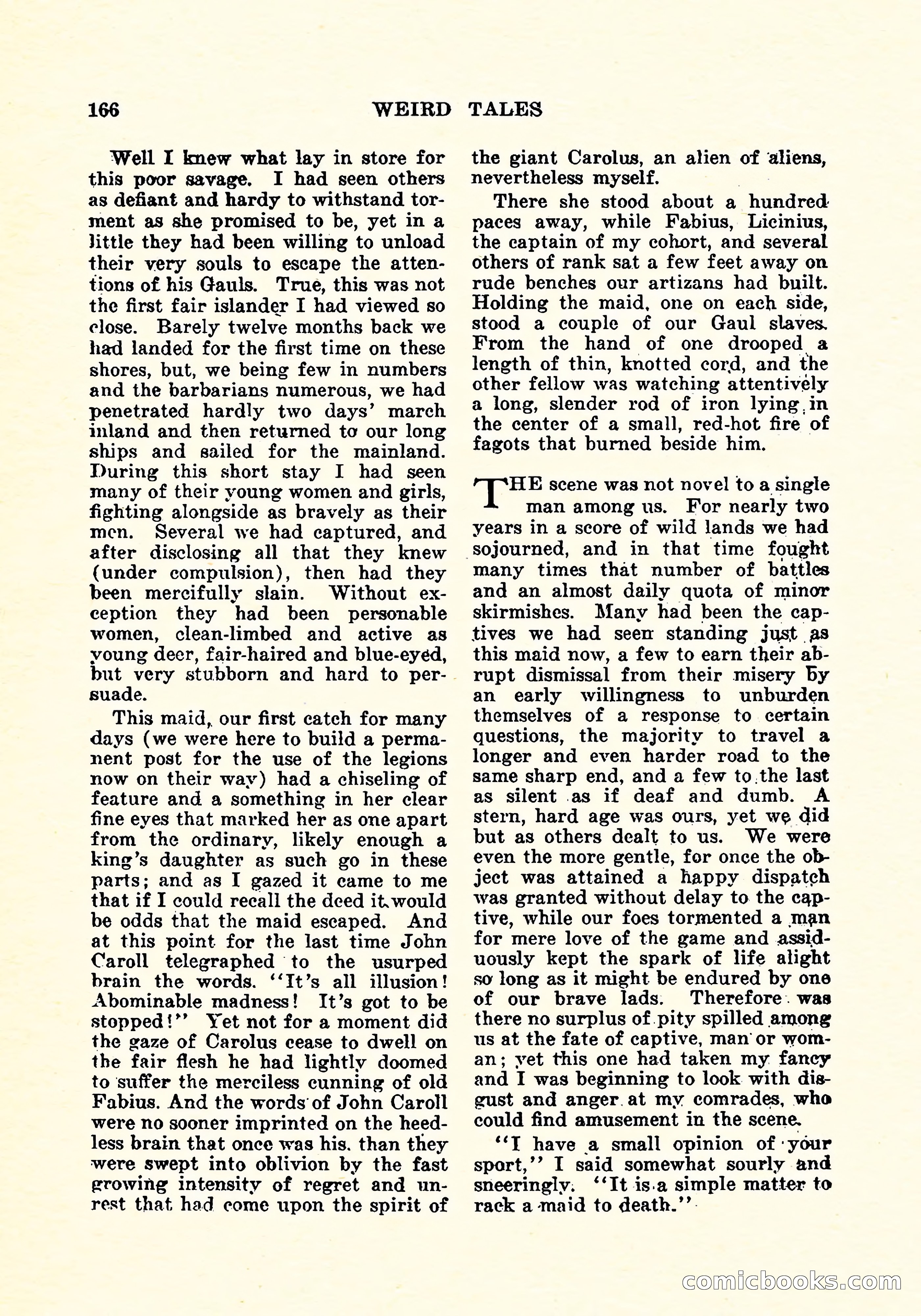 Weird Tales, Vol. 4, No. 3 — page 167 of 194