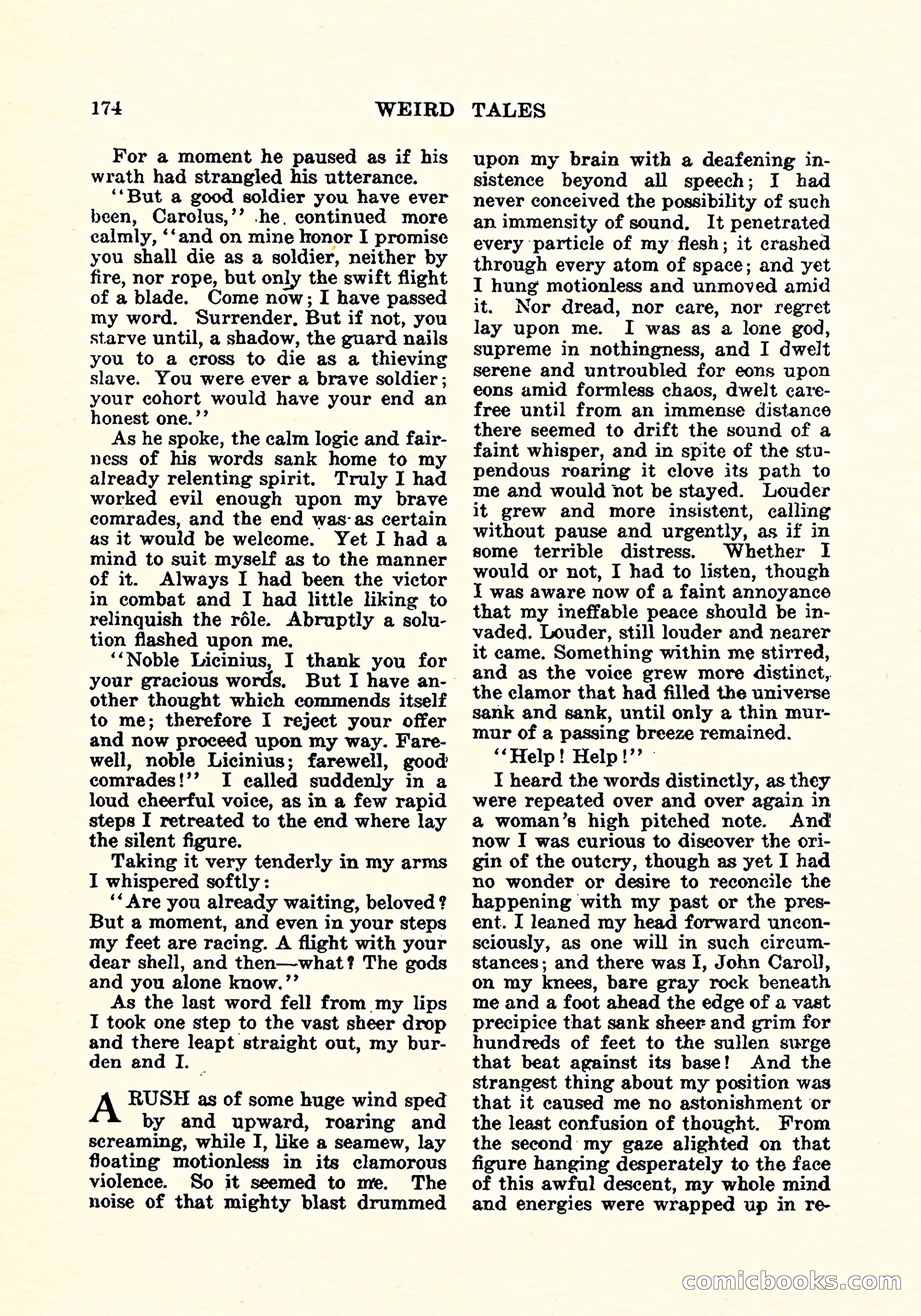 Weird Tales, Vol. 4, No. 3 — page 175 of 194