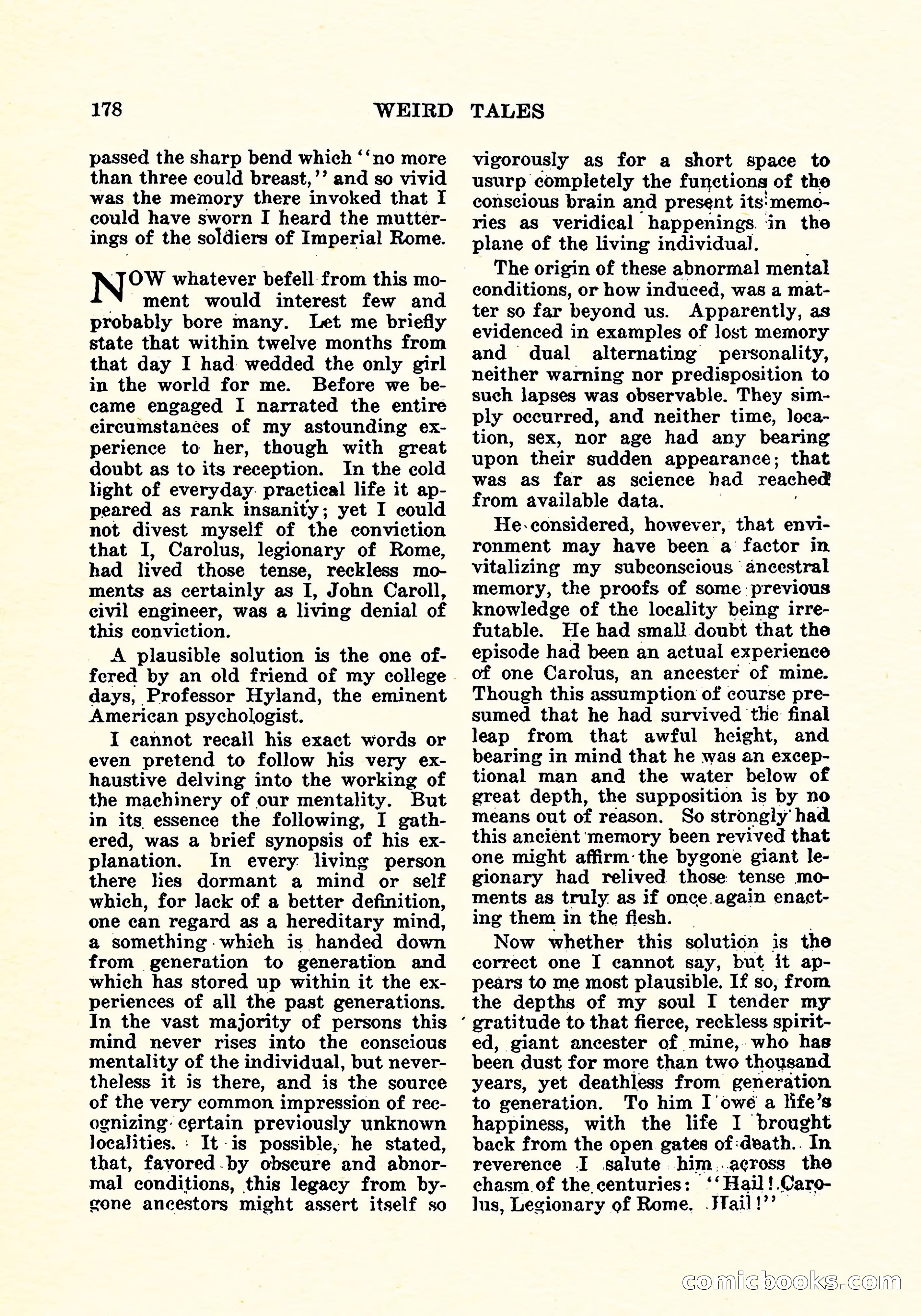 Weird Tales, Vol. 4, No. 3 — page 179 of 194