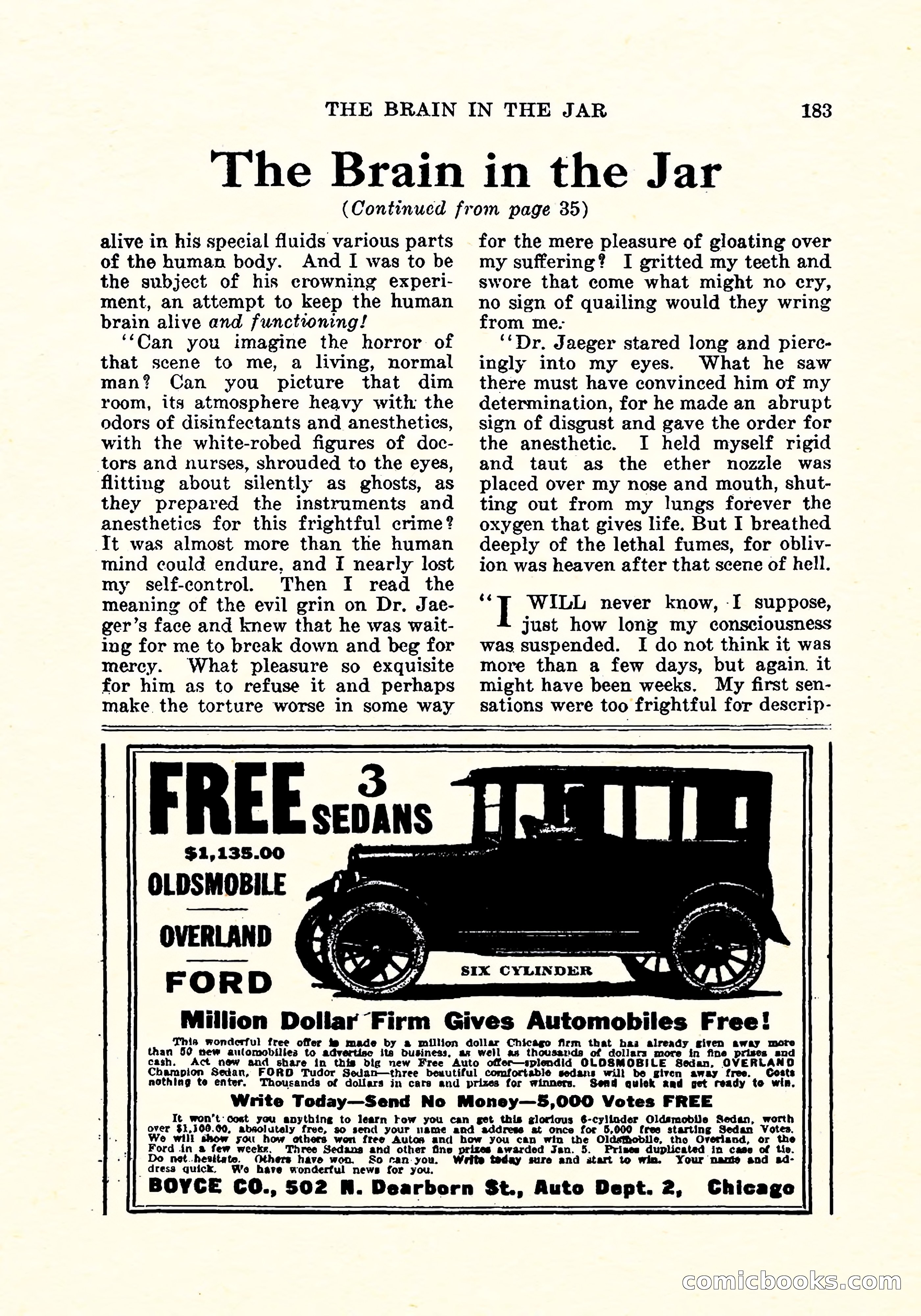 Weird Tales, Vol. 4, No. 3 — page 184 of 194