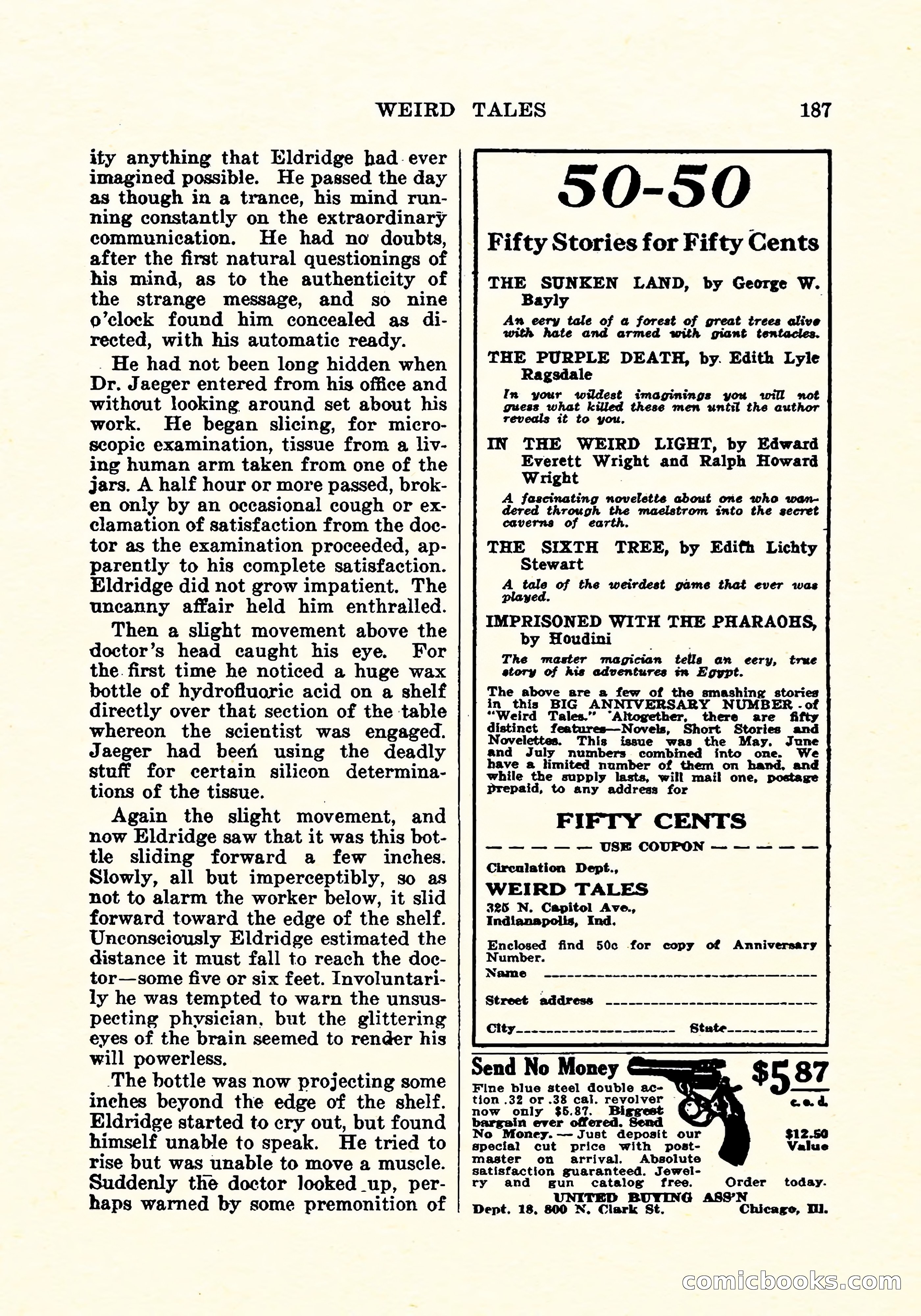 Weird Tales, Vol. 4, No. 3 — page 188 of 194