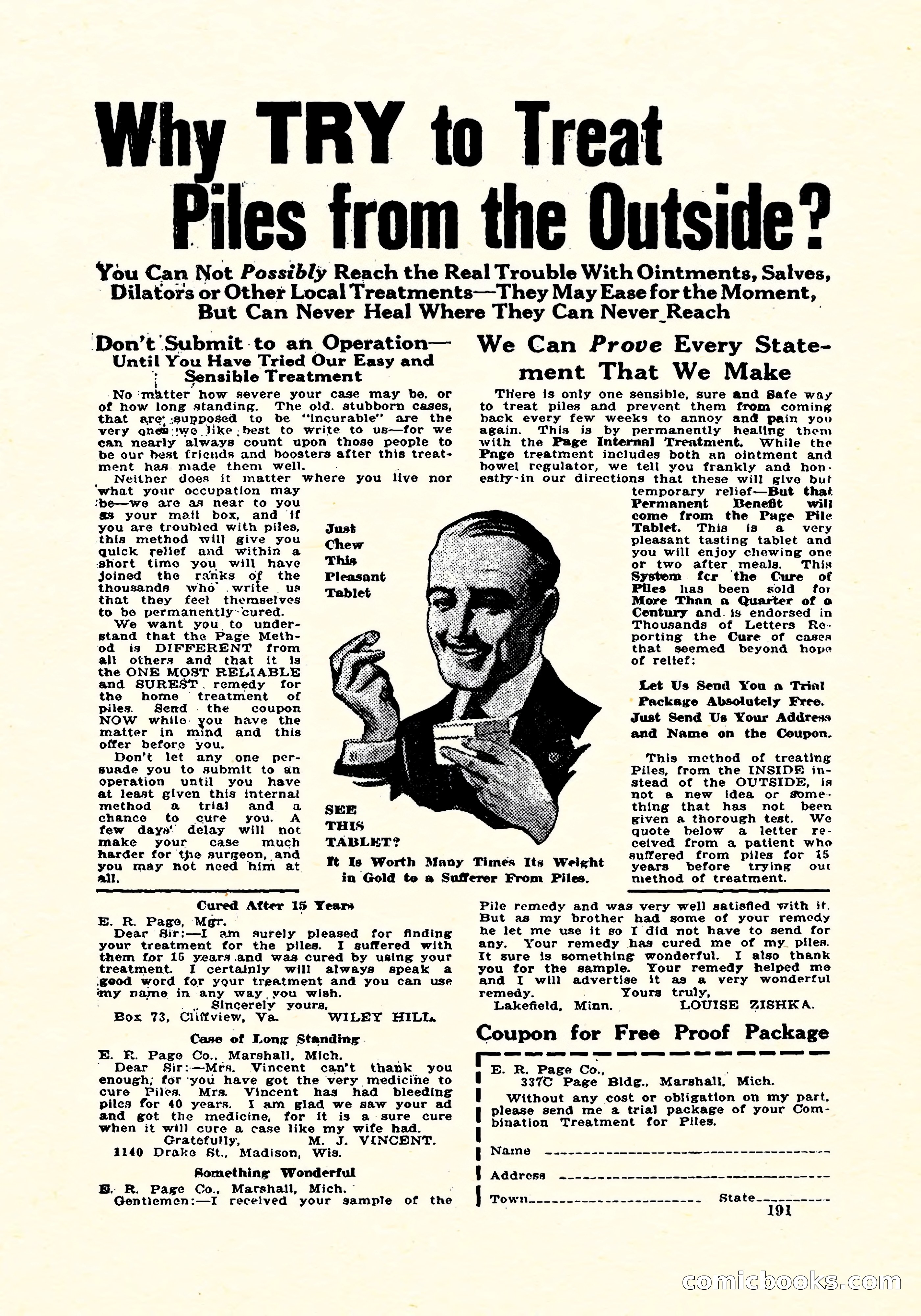 Weird Tales, Vol. 4, No. 3 — page 192 of 194